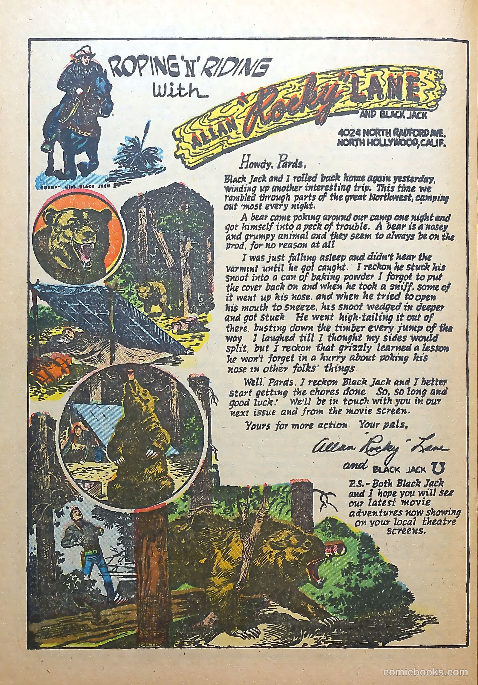 Rocky Lane Western #56 (1954) — page 20 of 36