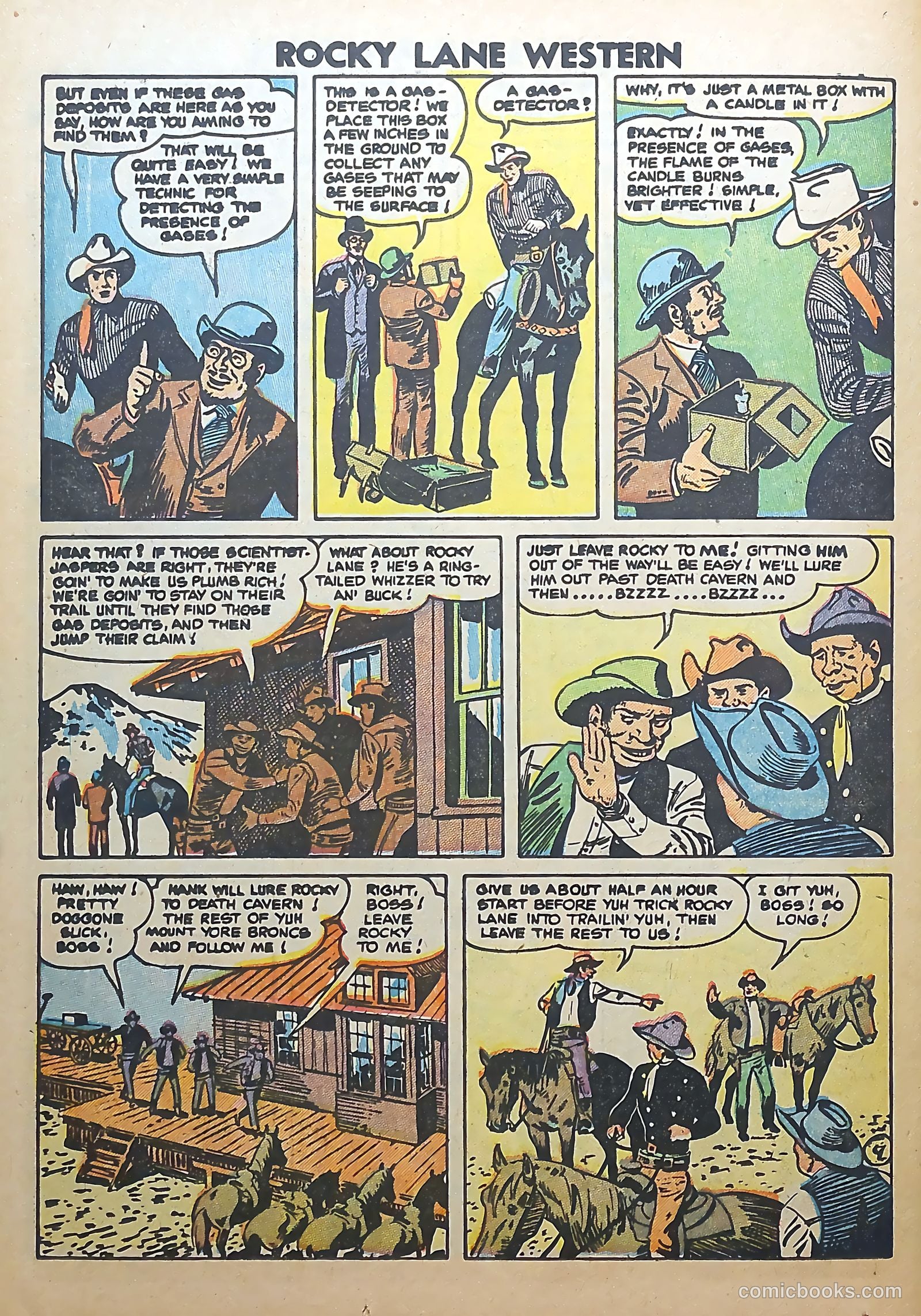 Rocky Lane Western #56 (1954) — page 26 of 36