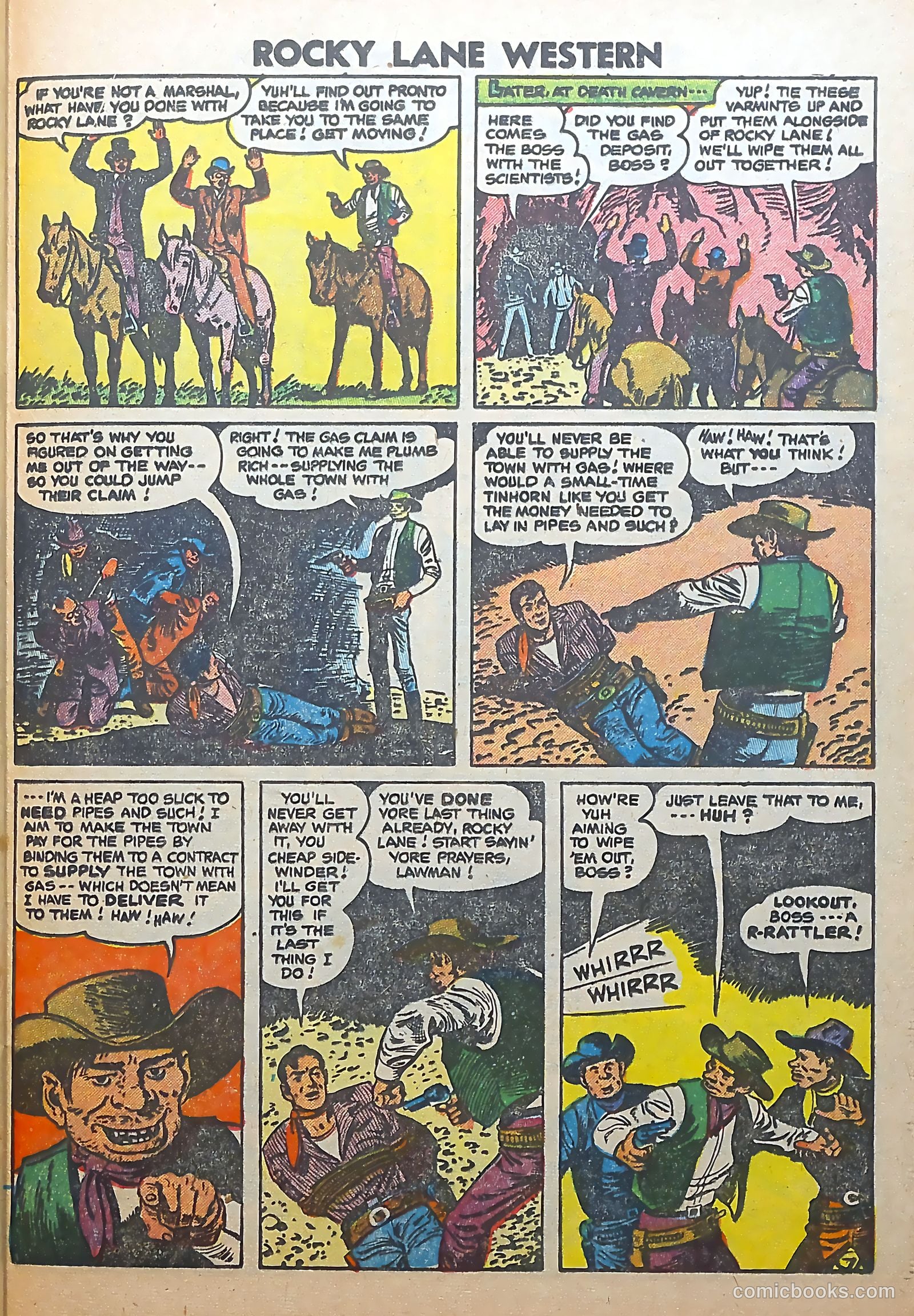 Rocky Lane Western #56 (1954) — page 29 of 36