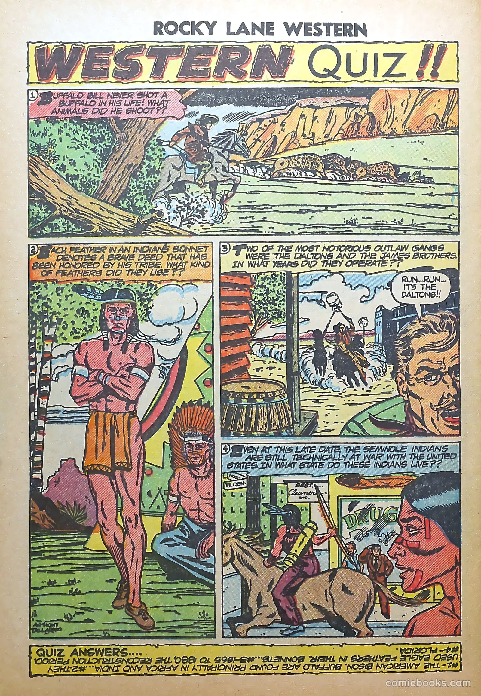 Rocky Lane Western #56 (1954) — page 32 of 36
