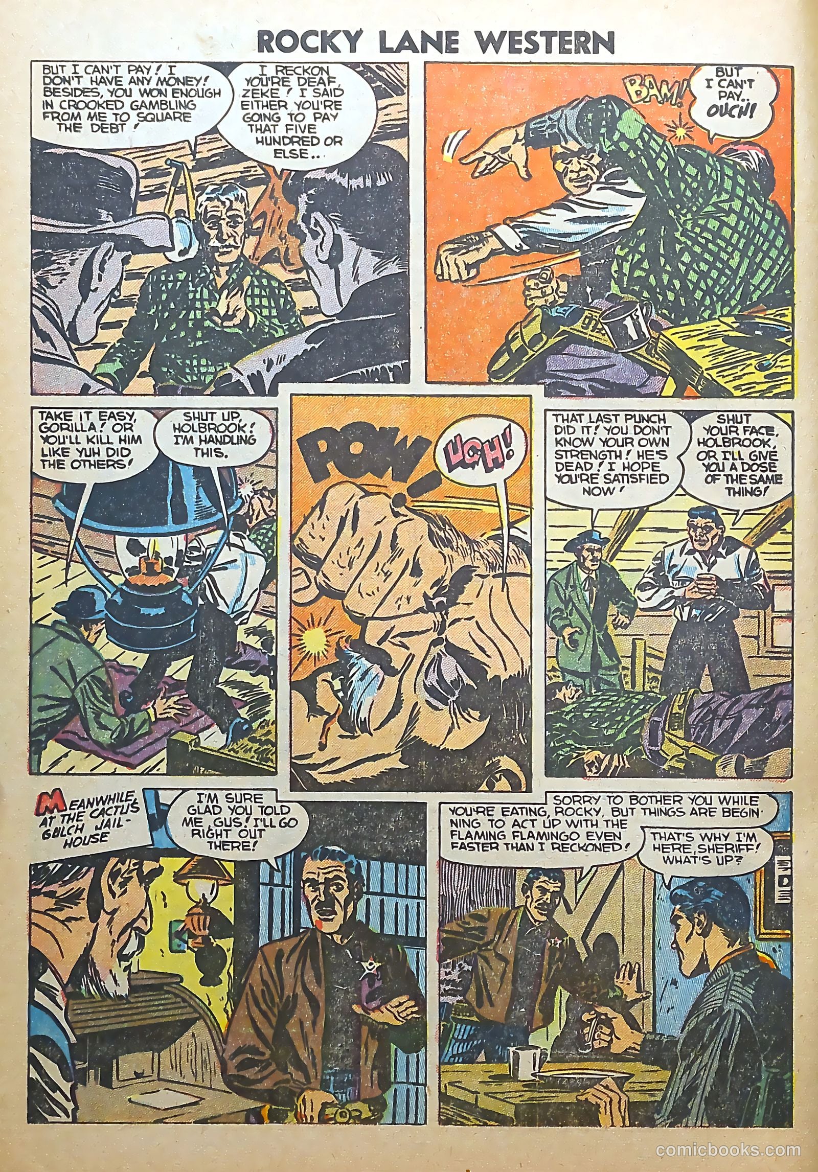 Rocky Lane Western #56 (1954) — page 4 of 36