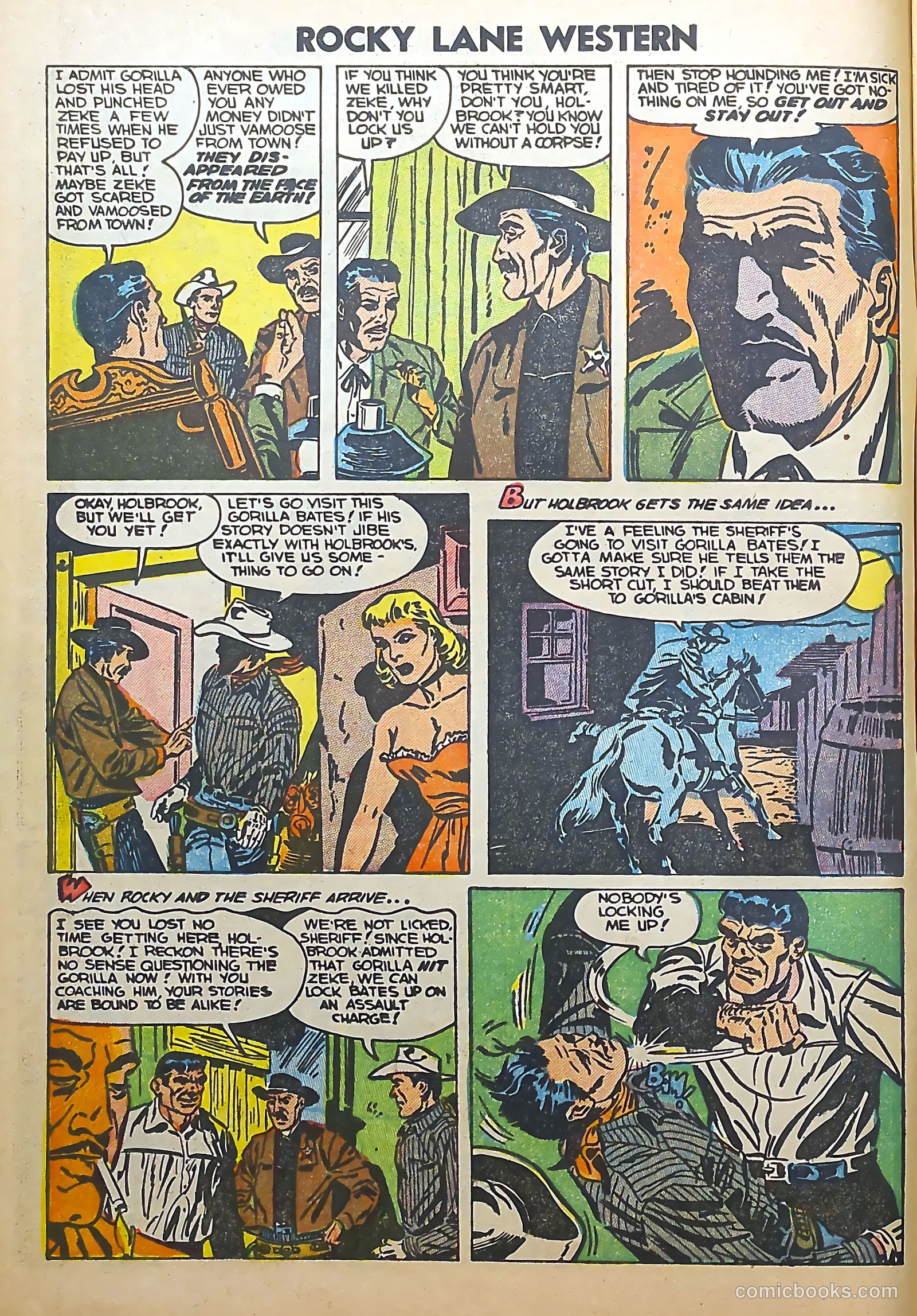 Rocky Lane Western #56 (1954) — page 6 of 36