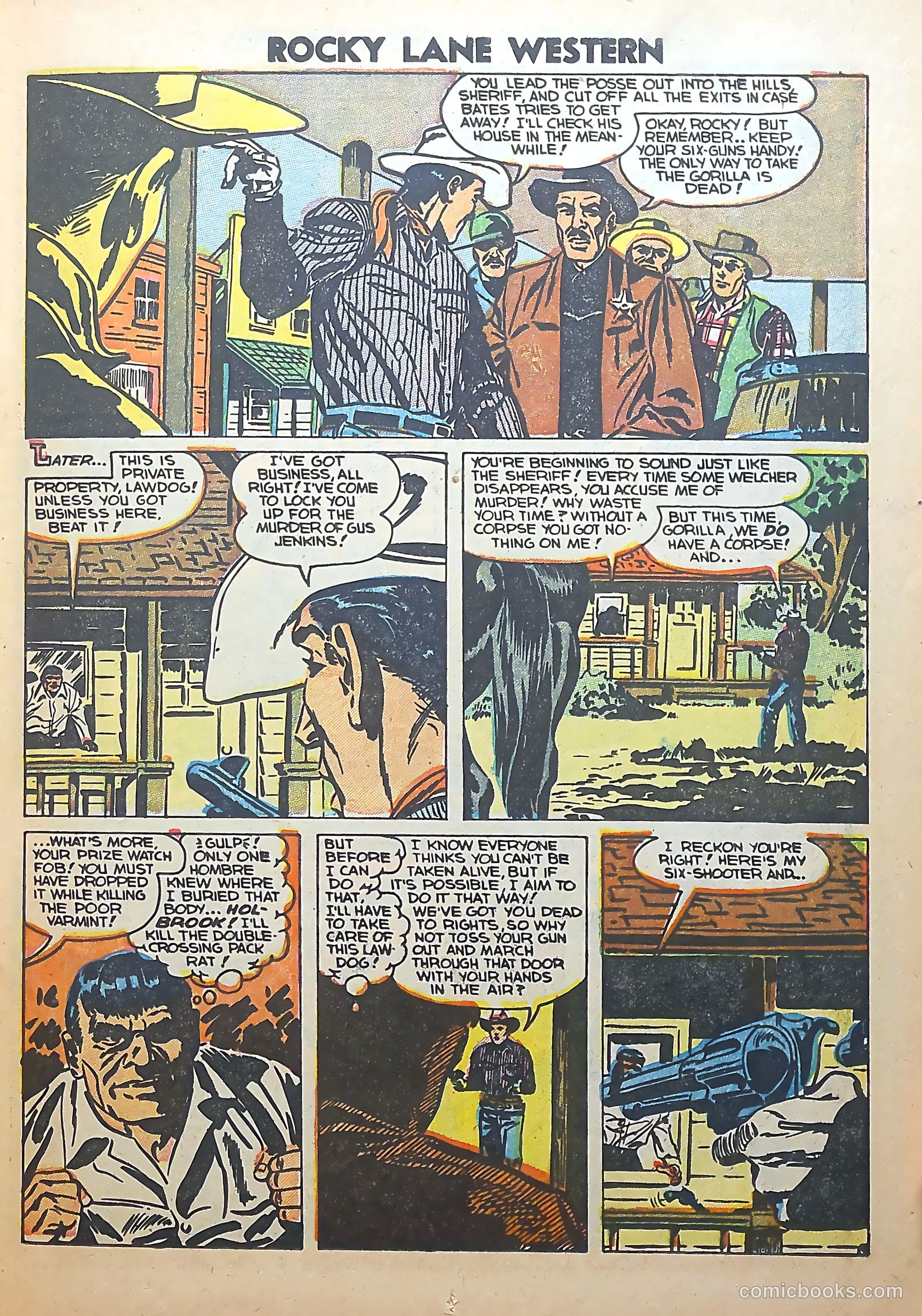 Rocky Lane Western #56 (1954) — page 11 of 36