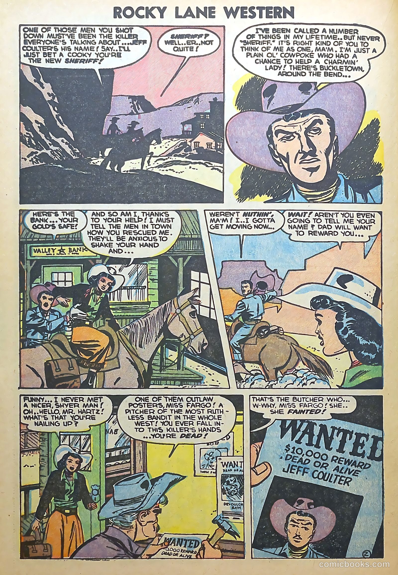 Rocky Lane Western #56 (1954) — page 22 of 36