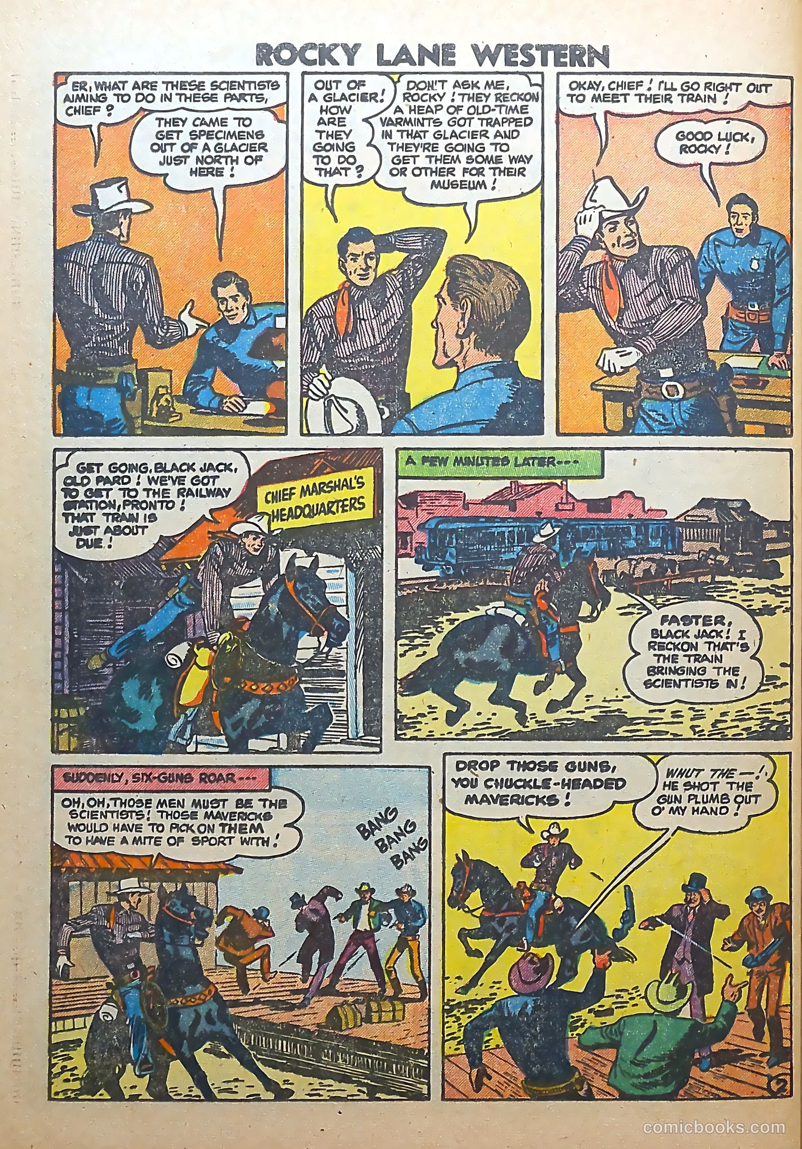 Rocky Lane Western #56 (1954) — page 24 of 36