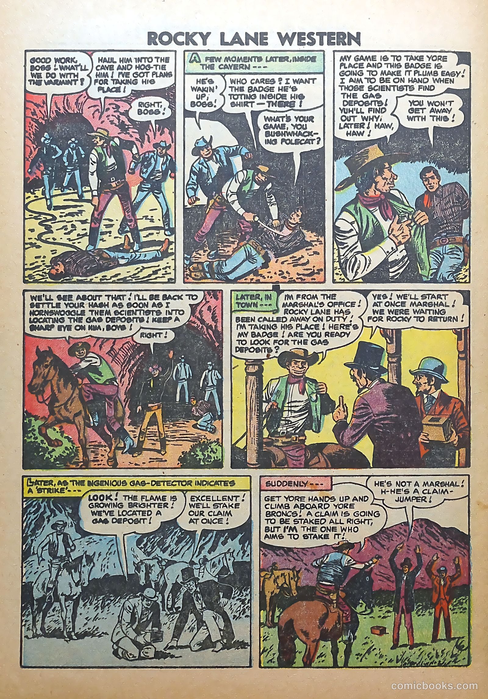 Rocky Lane Western #56 (1954) — page 28 of 36