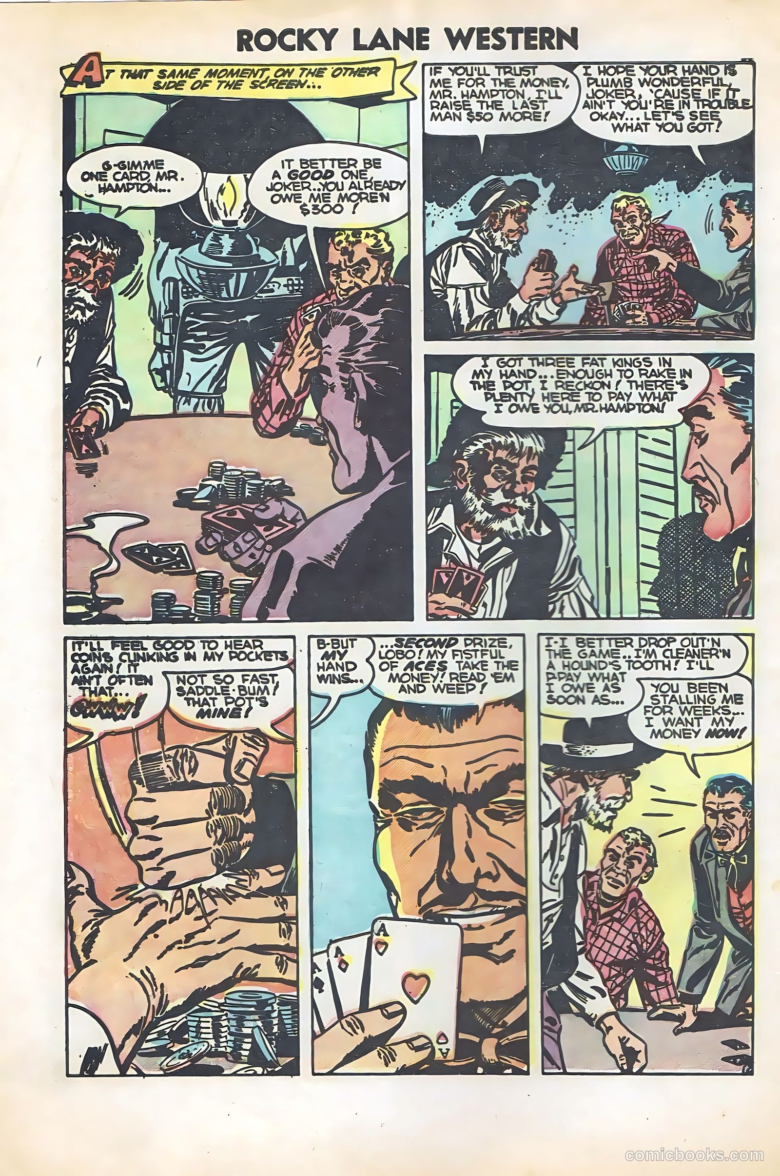 Rocky Lane Western #57 (1954) — page 4 of 36