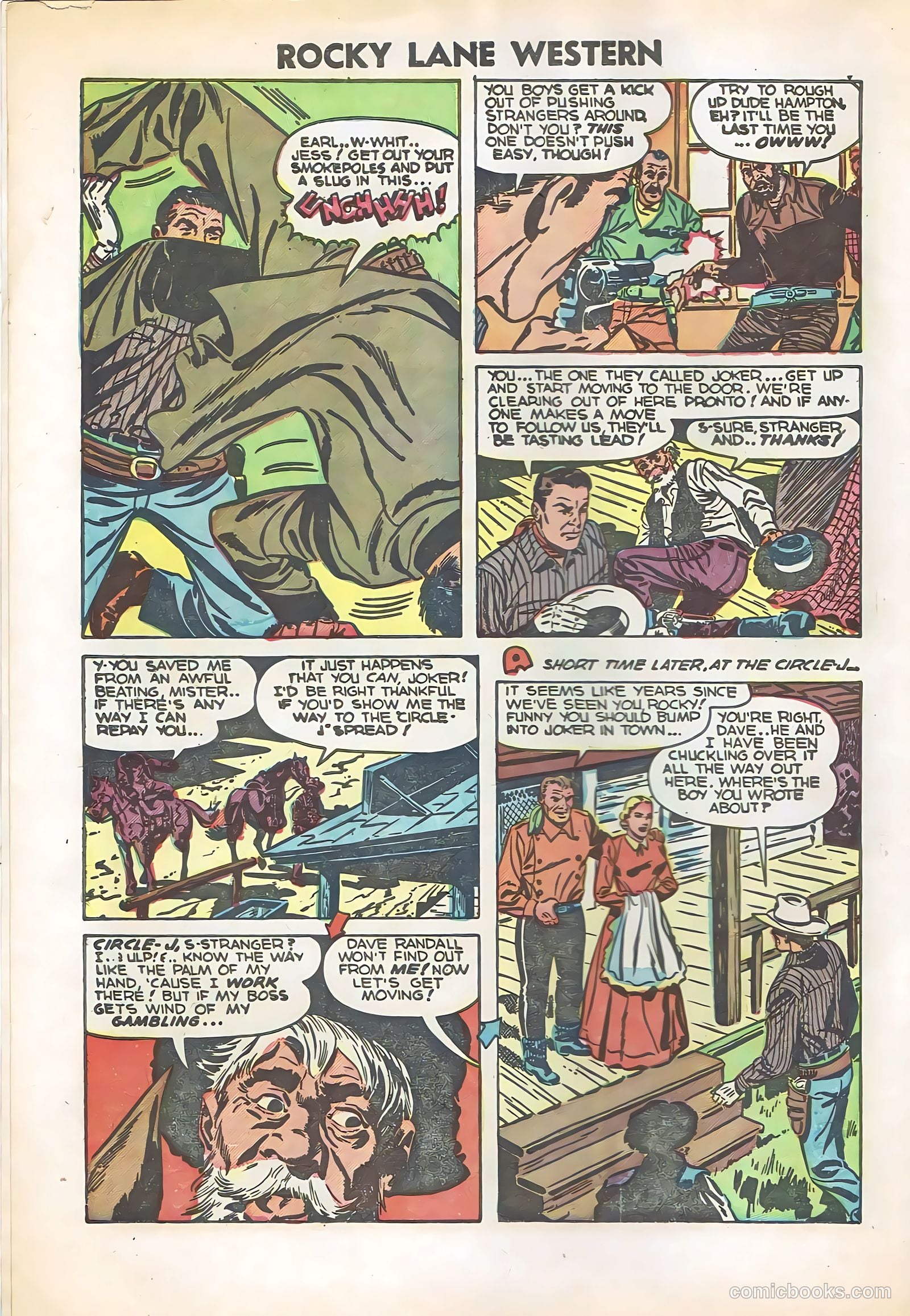 Rocky Lane Western #57 (1954) — page 6 of 36