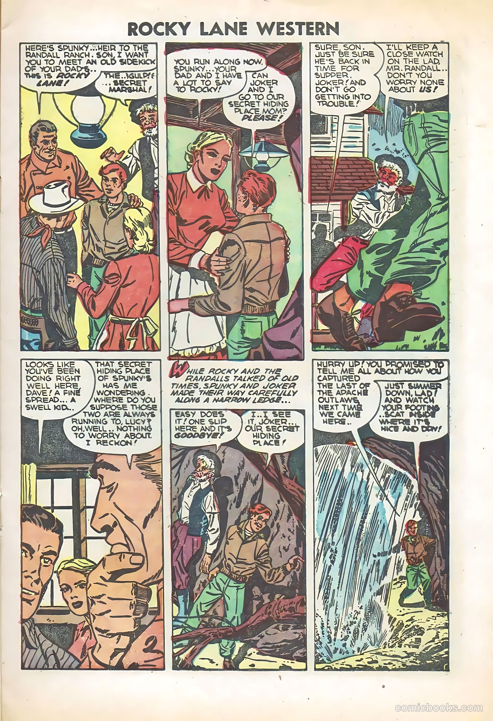 Rocky Lane Western #57 (1954) — page 7 of 36