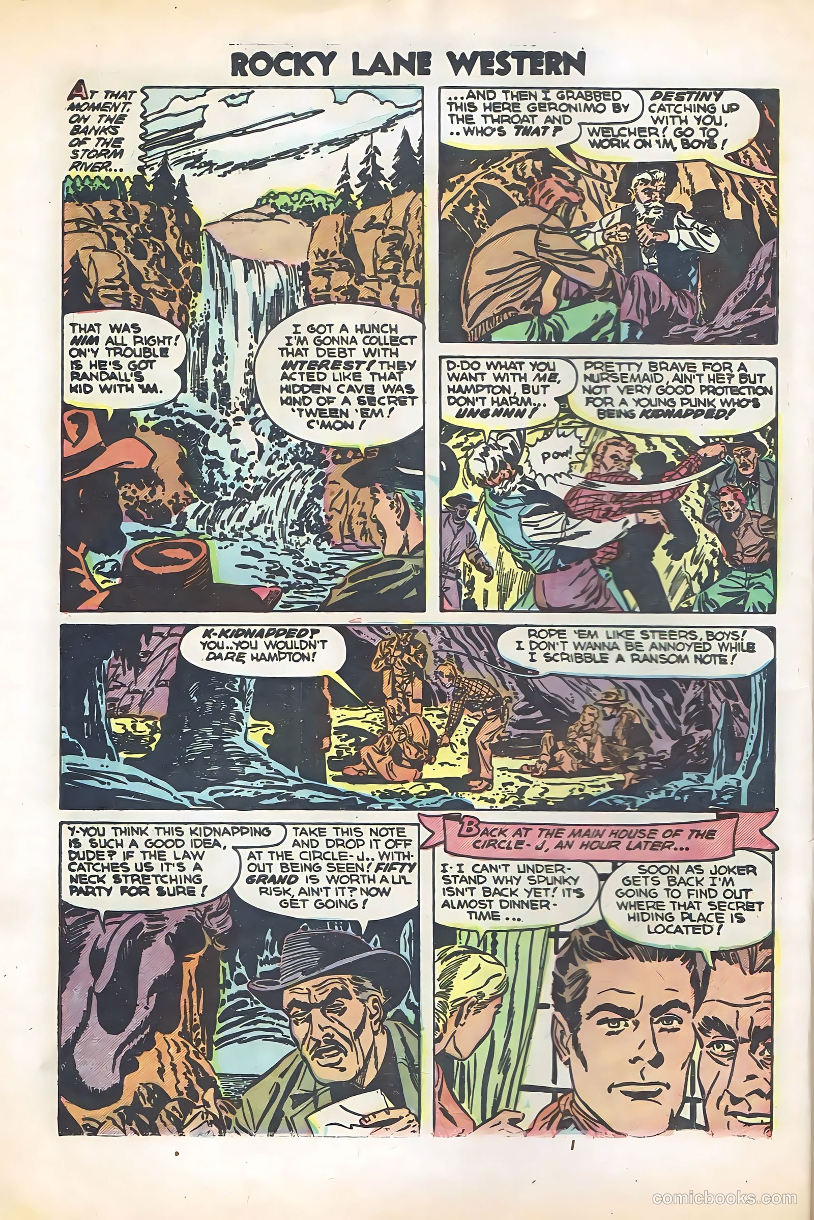 Rocky Lane Western #57 (1954) — page 8 of 36