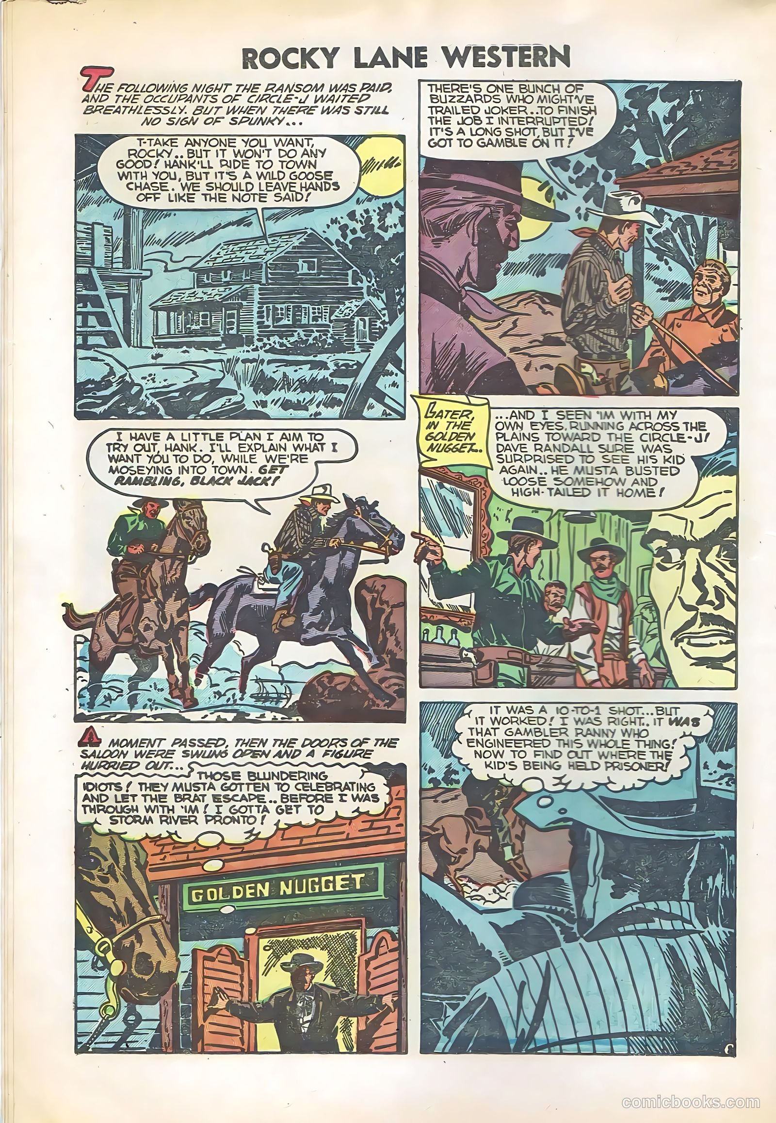 Rocky Lane Western #57 (1954) — page 10 of 36