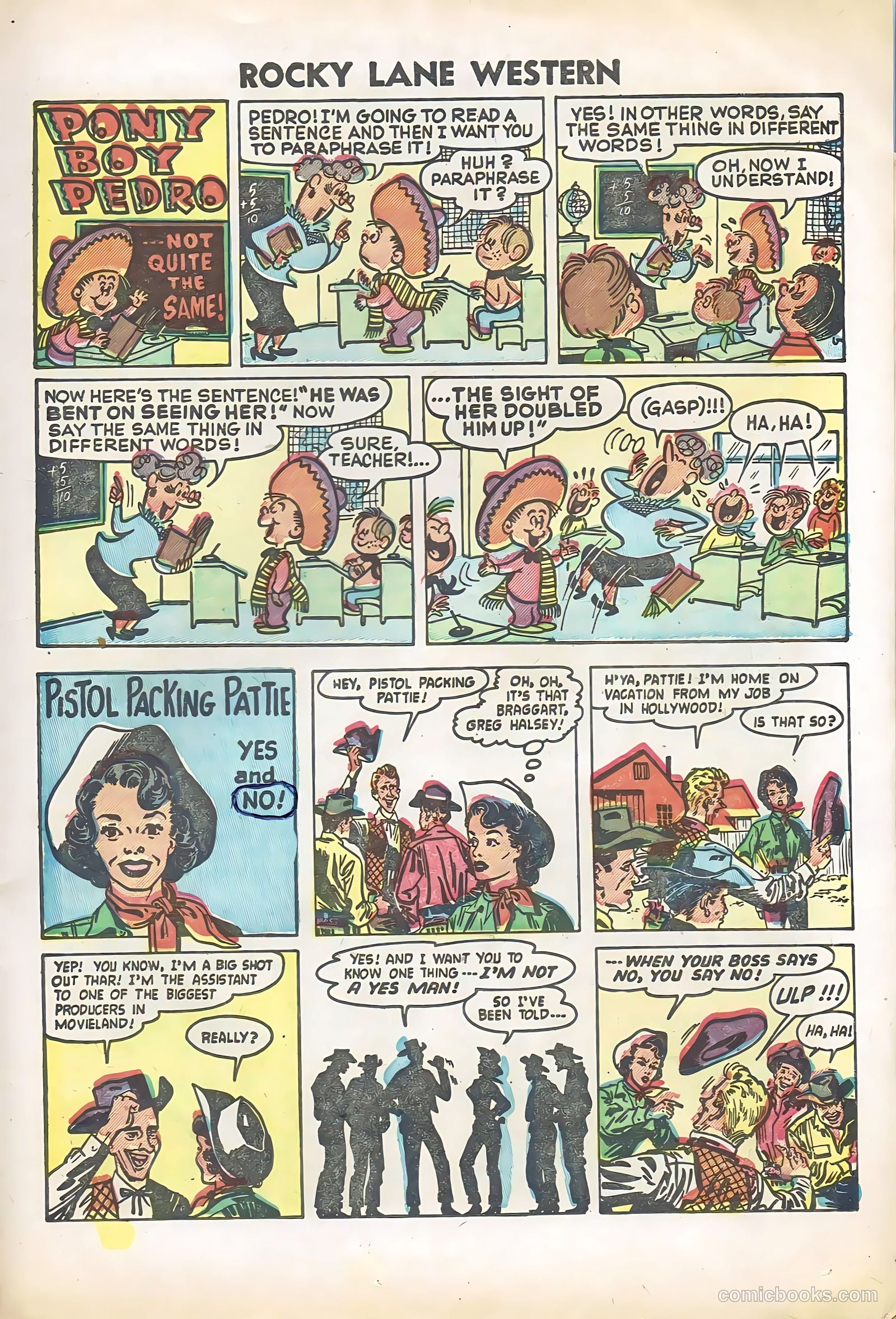 Rocky Lane Western #57 (1954) — page 15 of 36