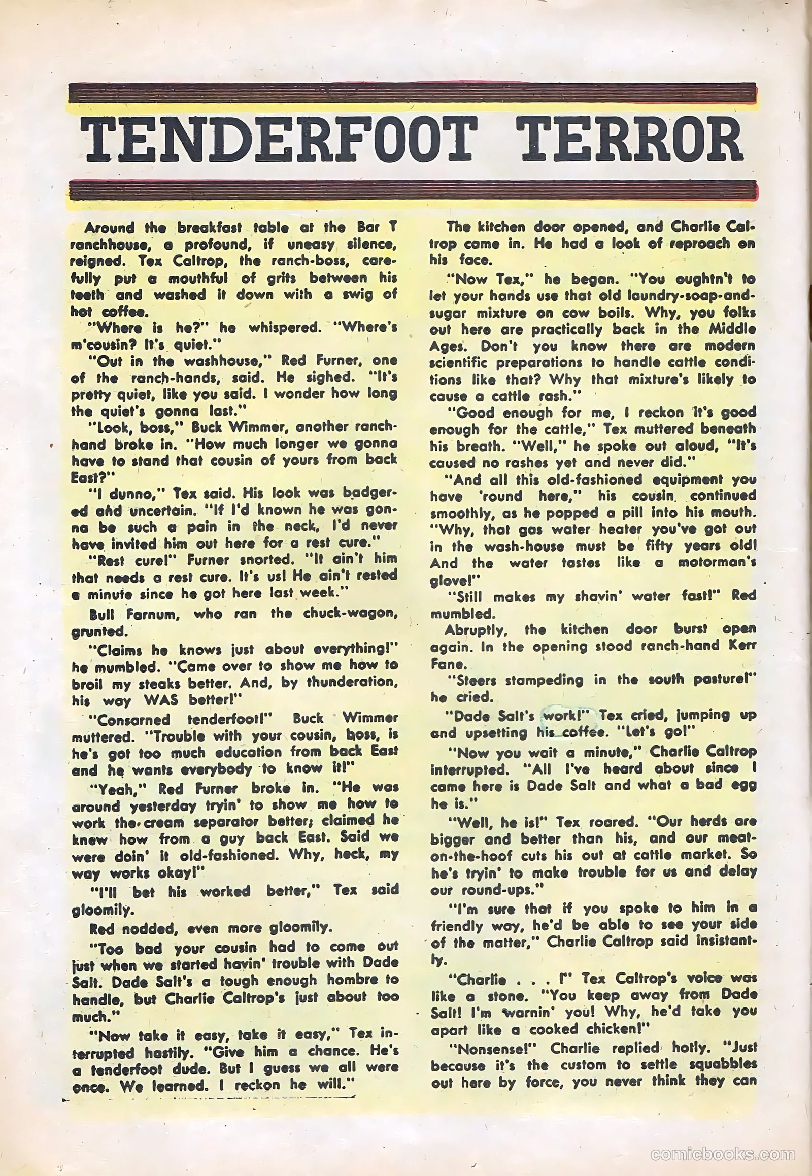 Rocky Lane Western #57 (1954) — page 16 of 36