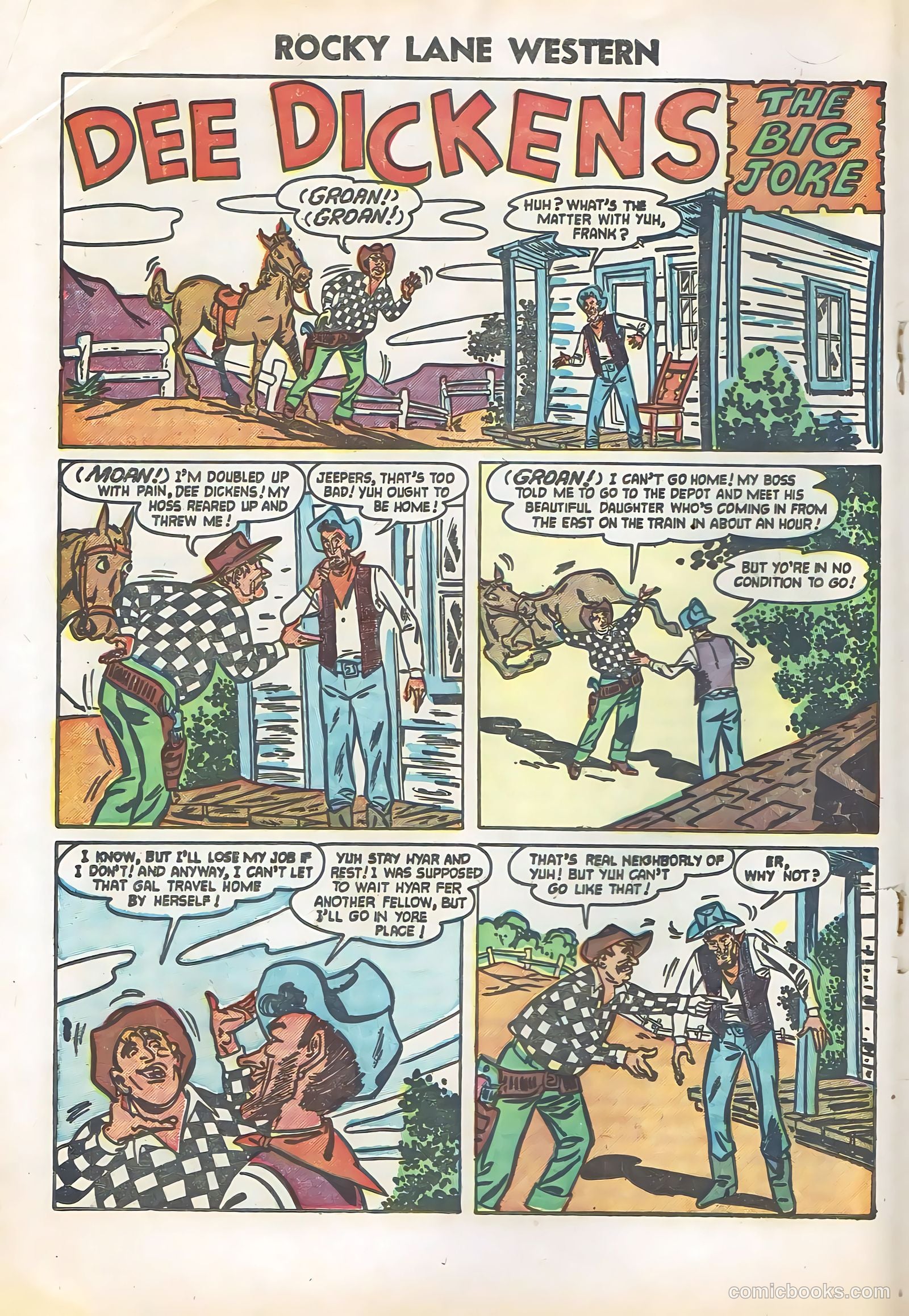 Rocky Lane Western #57 (1954) — page 18 of 36