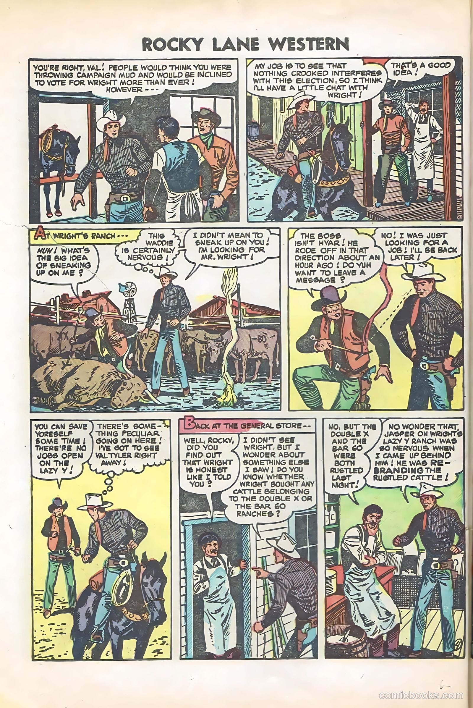 Rocky Lane Western #57 (1954) — page 26 of 36