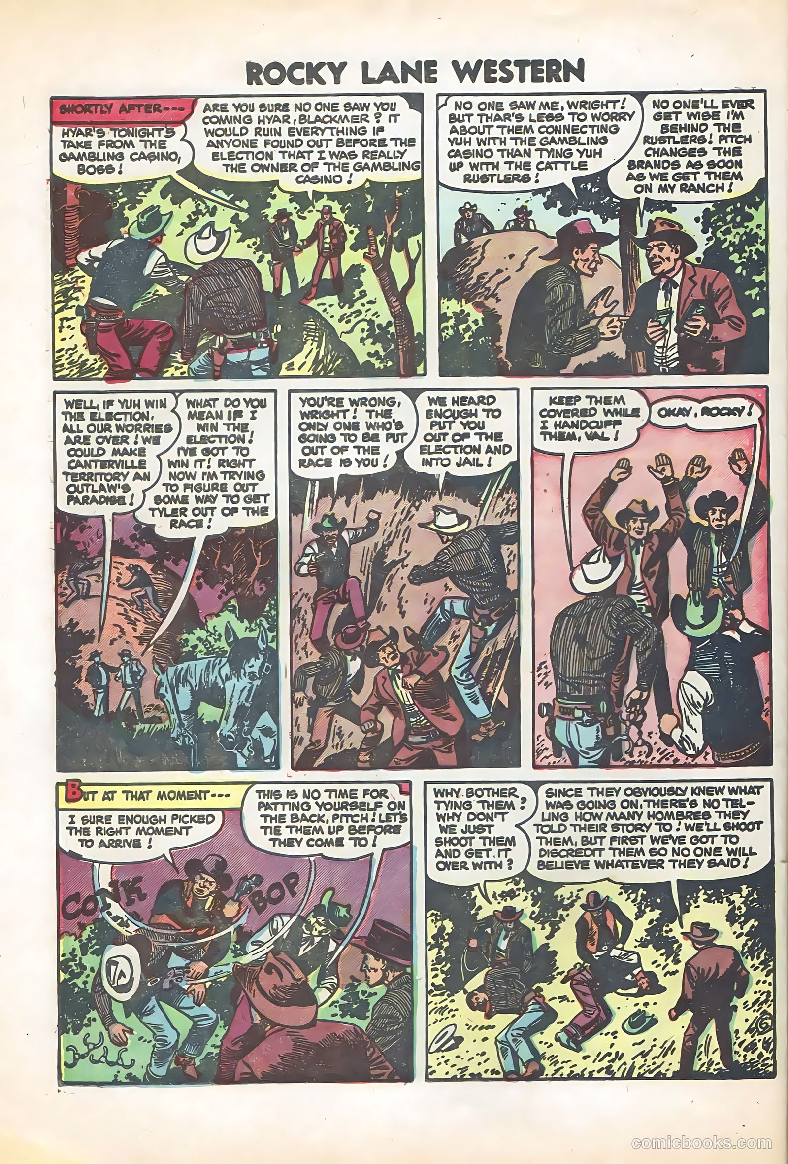 Rocky Lane Western #57 (1954) — page 28 of 36