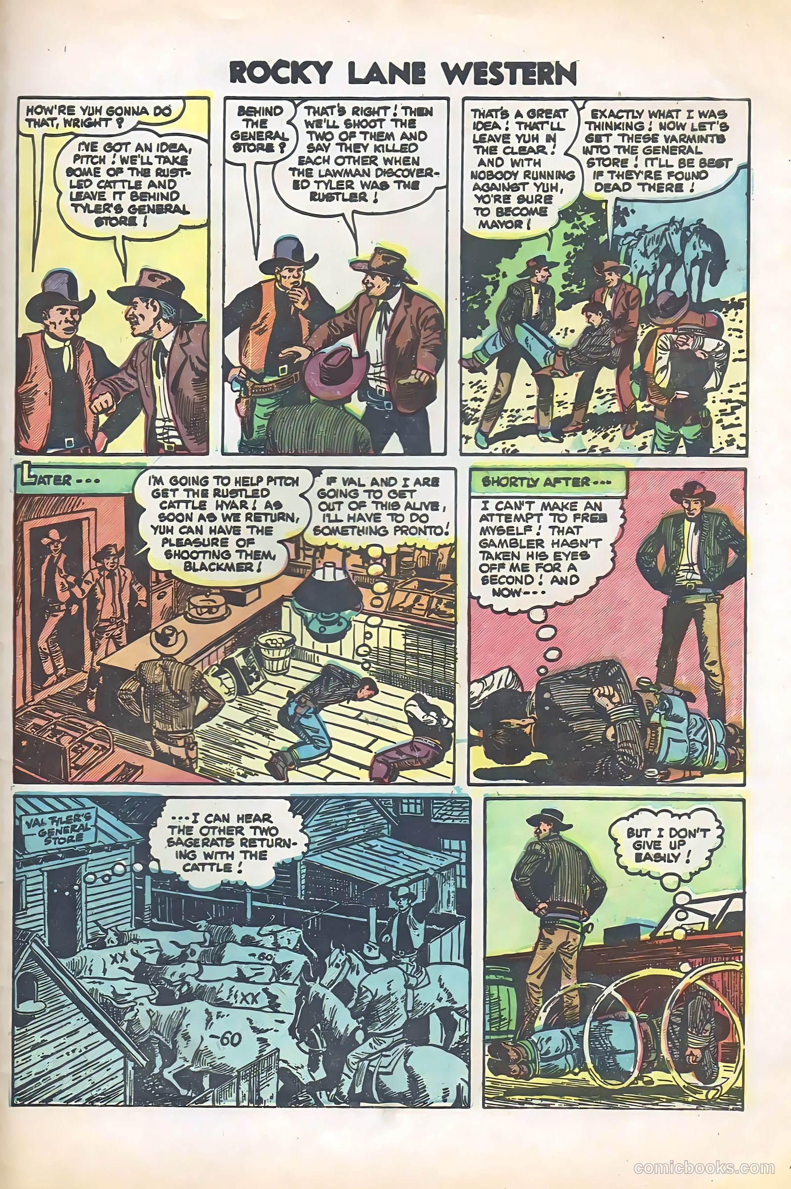 Rocky Lane Western #57 (1954) — page 29 of 36