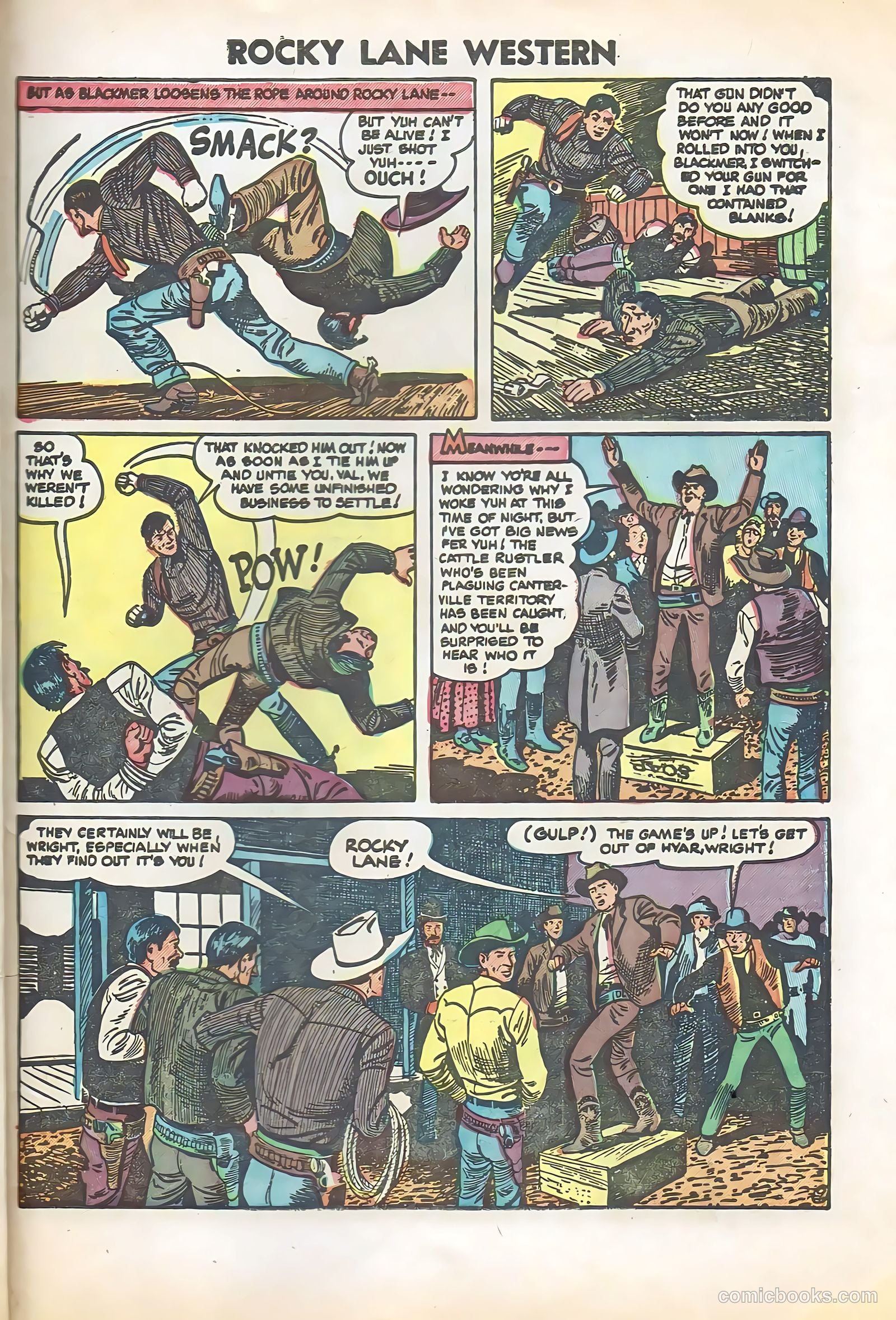 Rocky Lane Western #57 (1954) — page 31 of 36