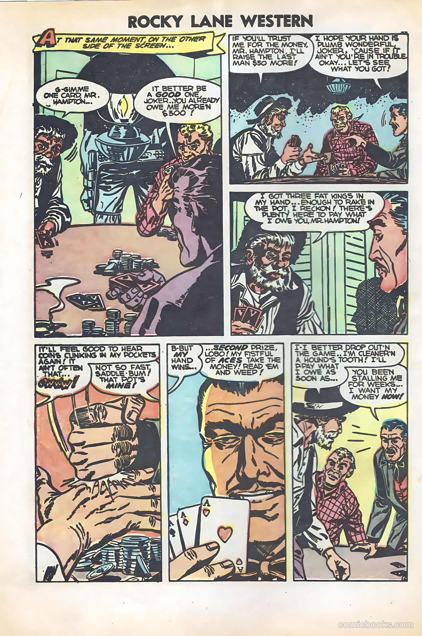 Rocky Lane Western #57 (1950) — page 4 of 36