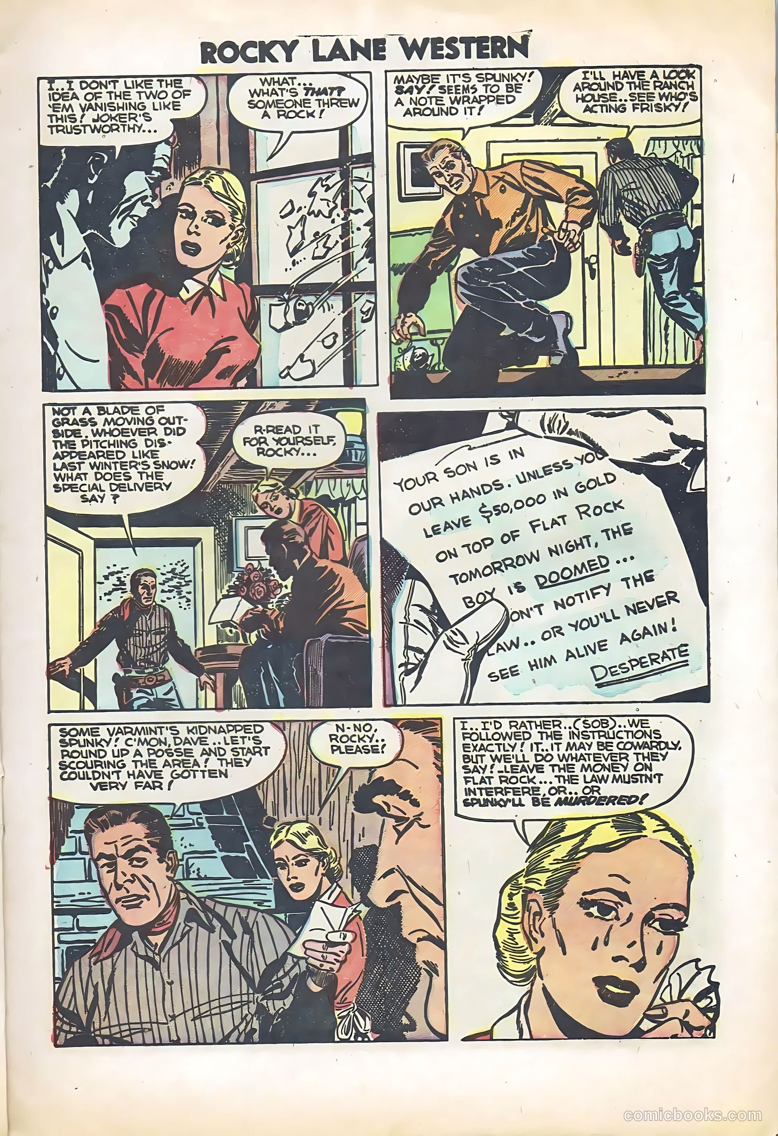 Rocky Lane Western #57 (1950) — page 9 of 36