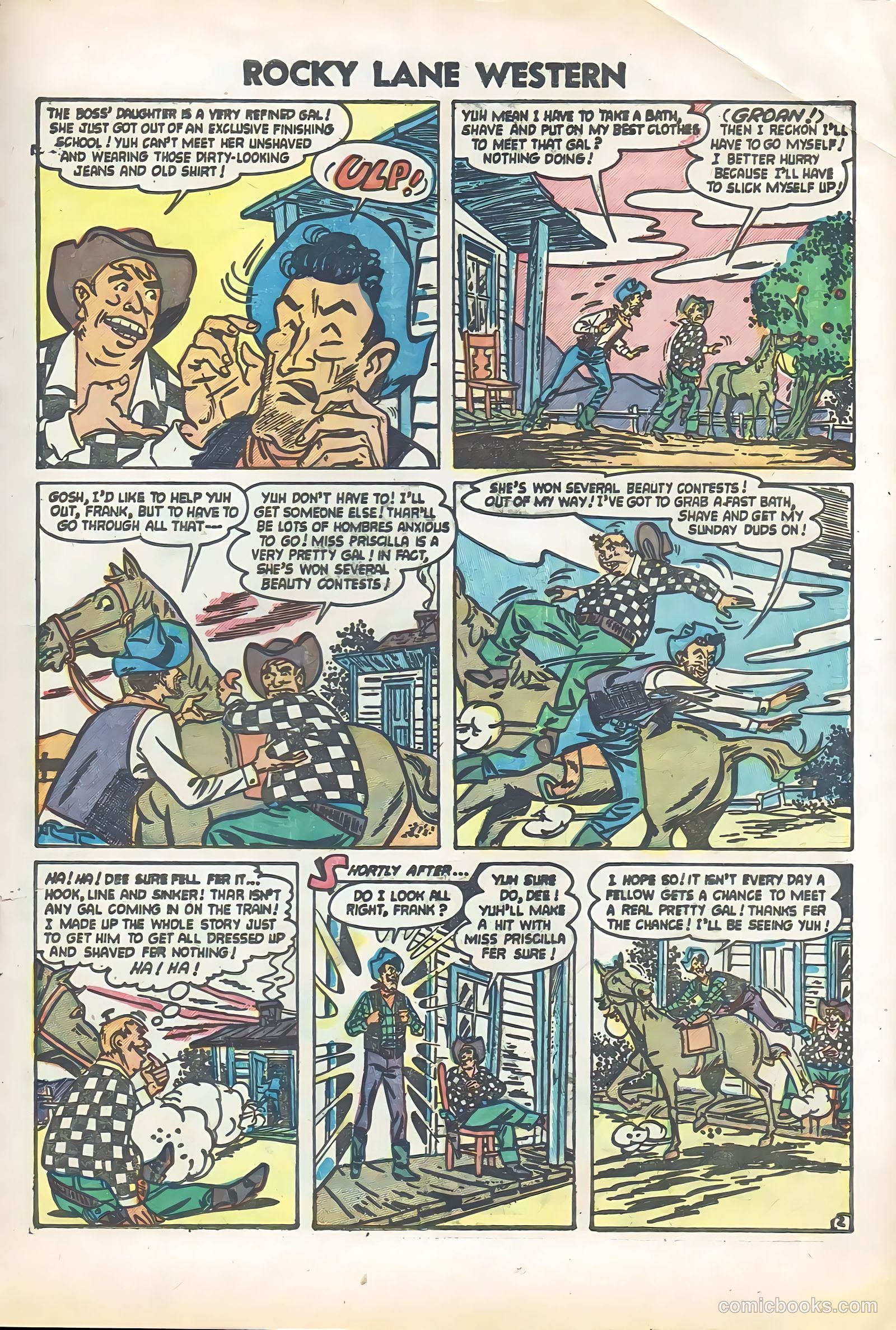 Rocky Lane Western #57 (1950) — page 19 of 36