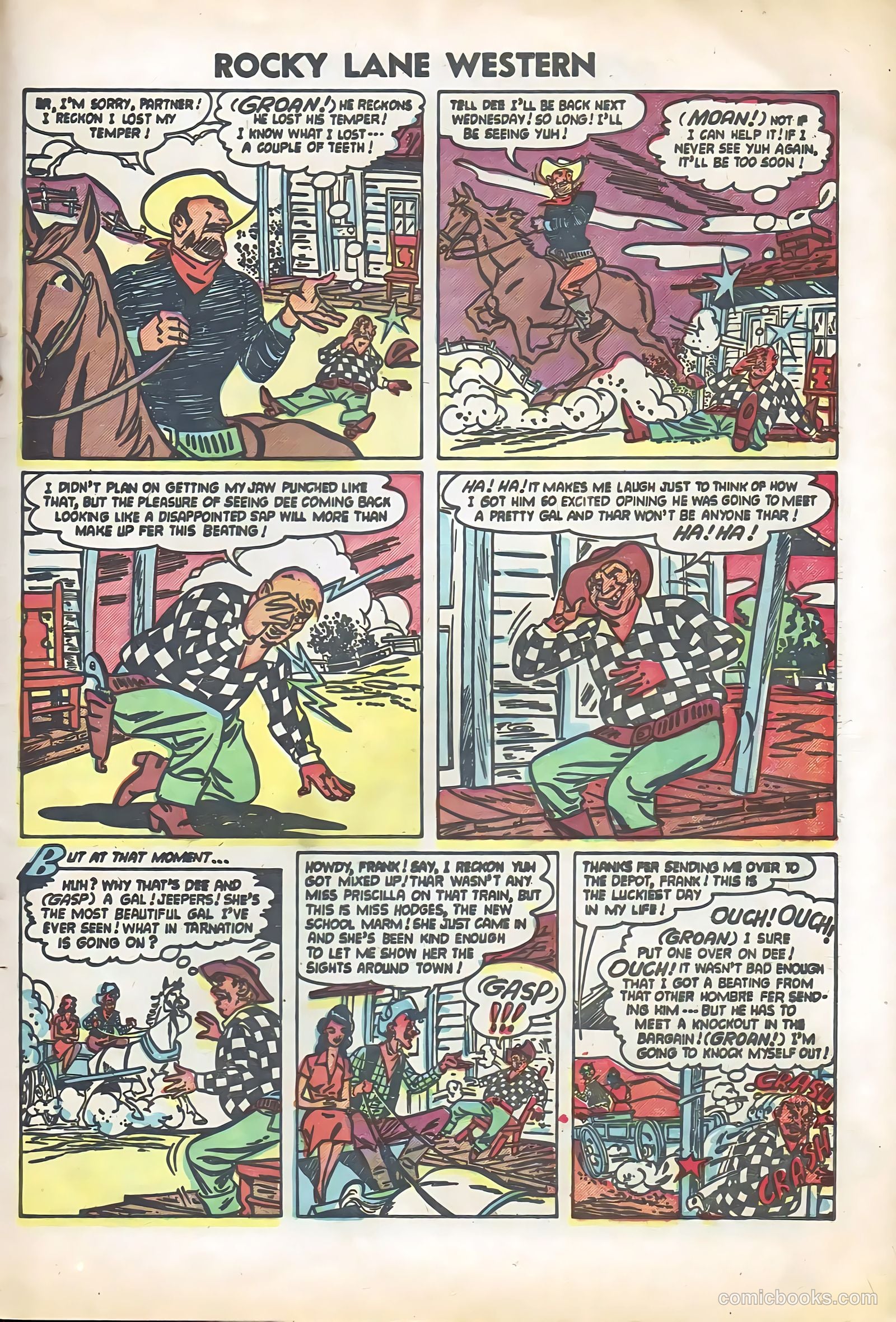 Rocky Lane Western #57 (1950) — page 21 of 36