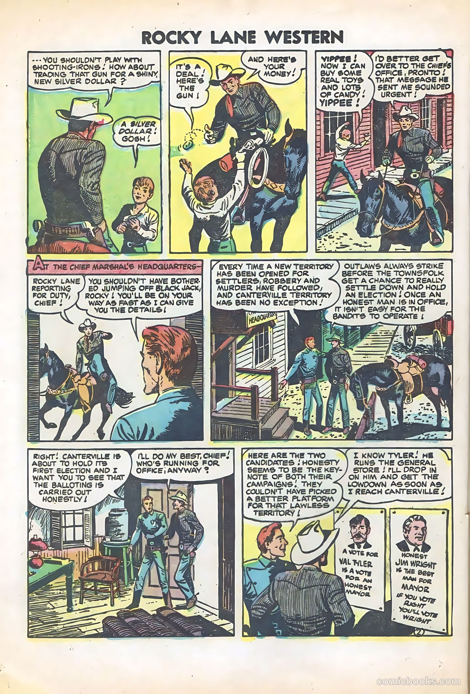 Rocky Lane Western #57 (1950) — page 24 of 36