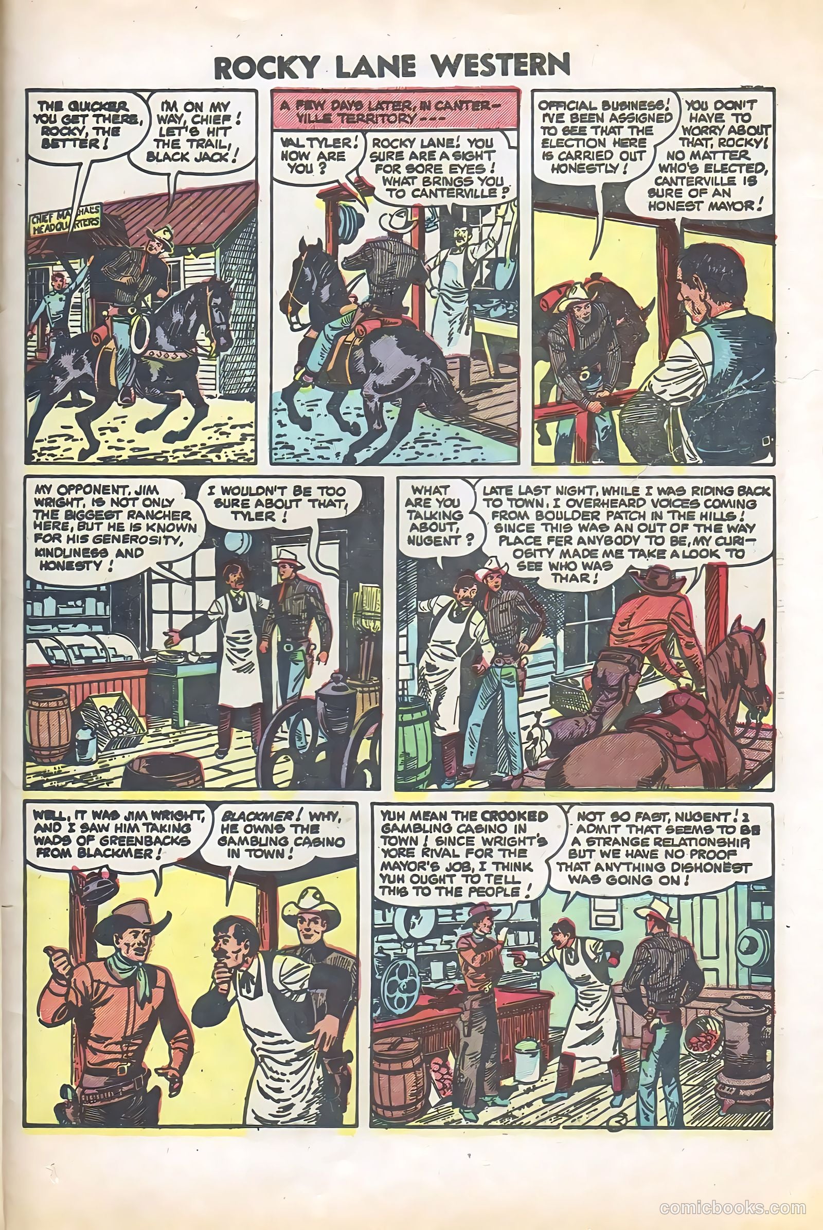 Rocky Lane Western #57 (1950) — page 25 of 36