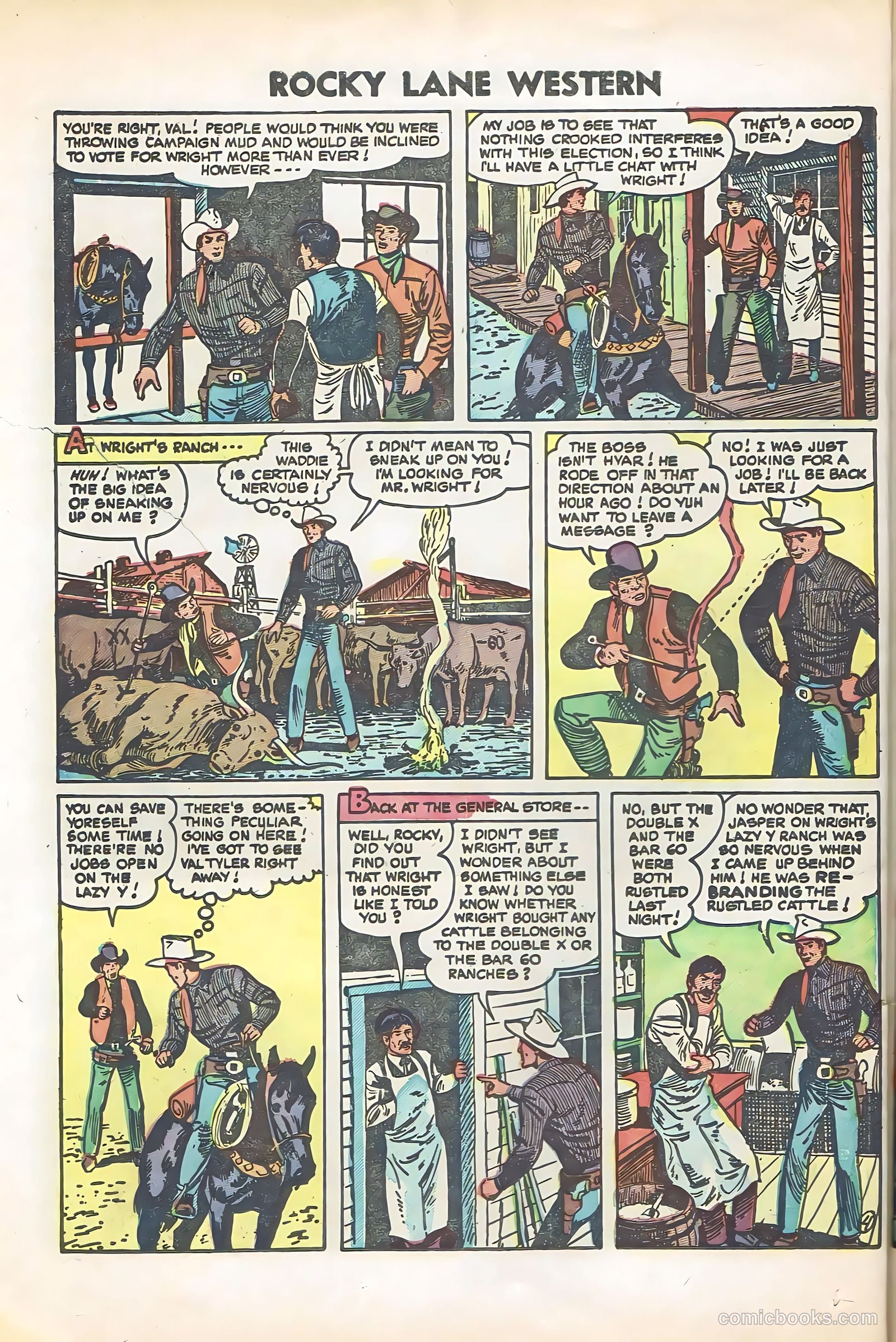 Rocky Lane Western #57 (1950) — page 26 of 36