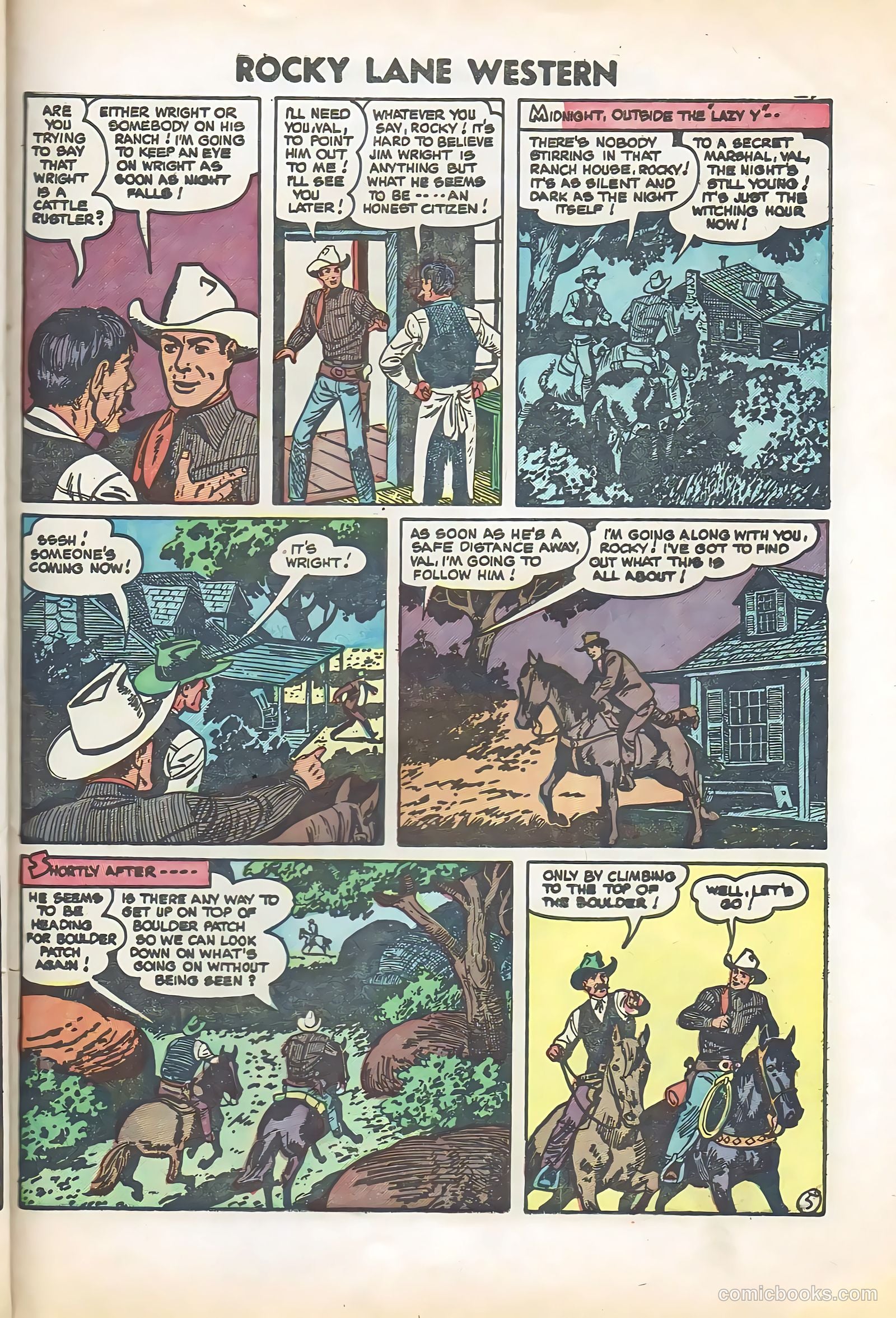 Rocky Lane Western #57 (1950) — page 27 of 36