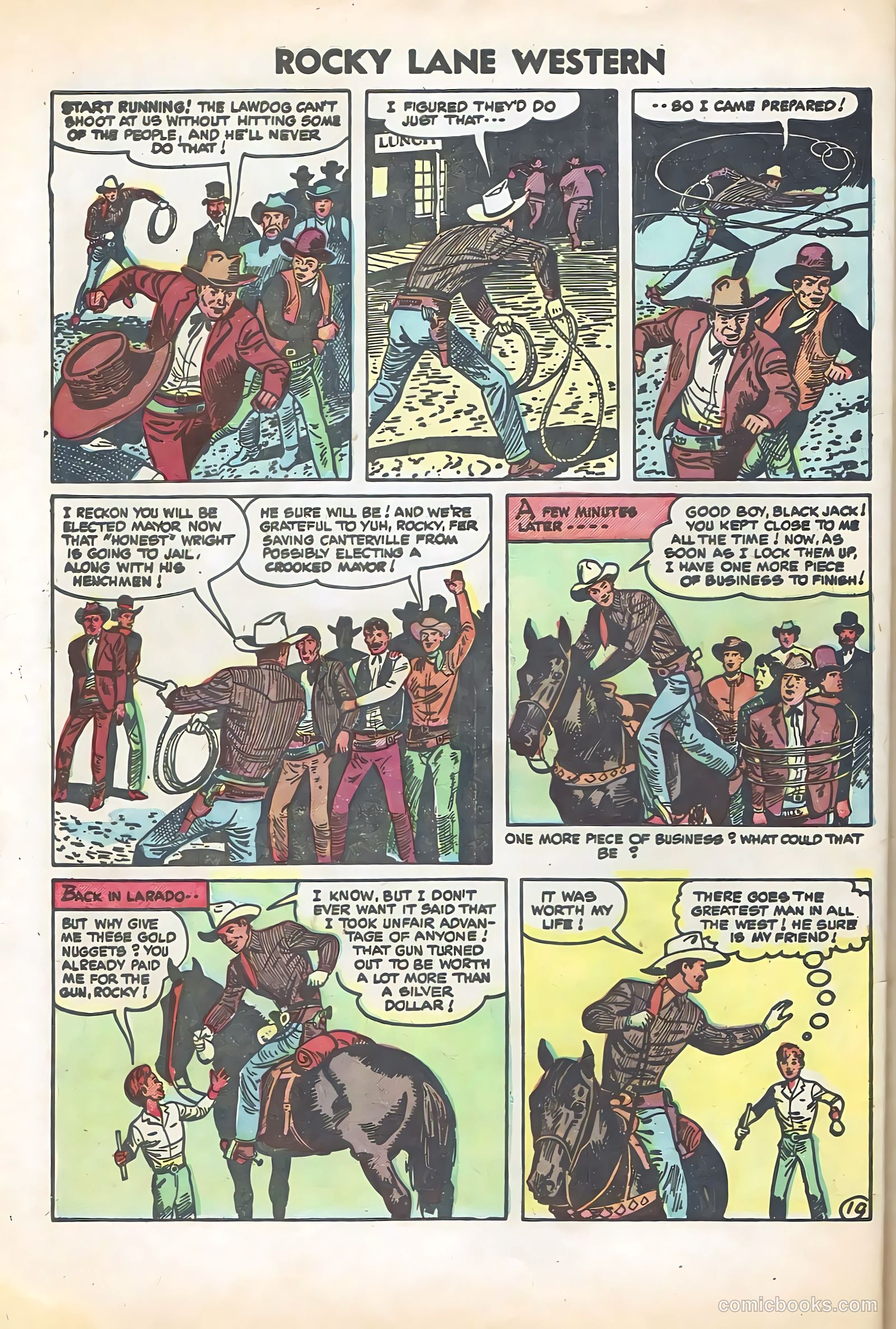 Rocky Lane Western #57 (1950) — page 32 of 36