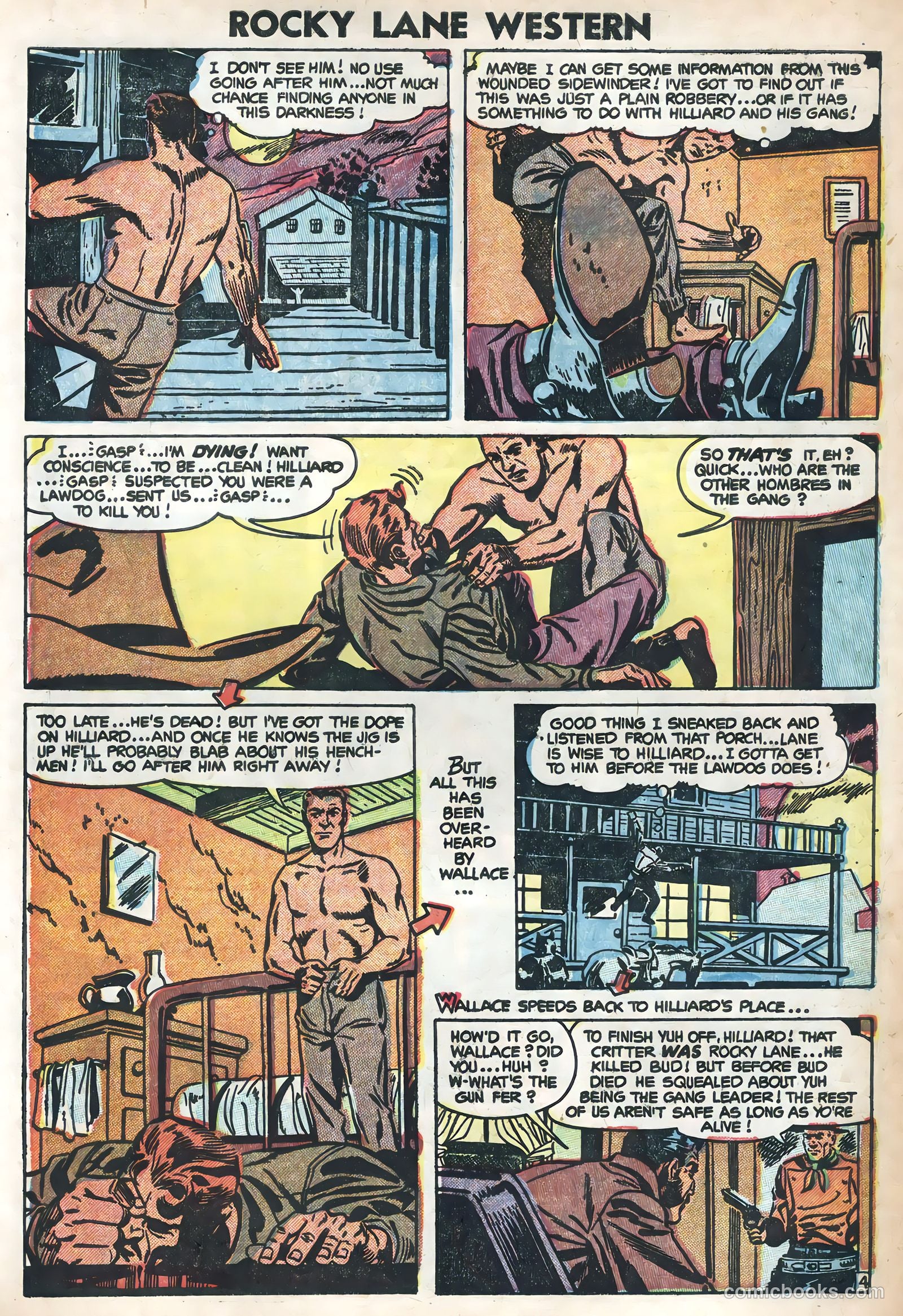 Rocky Lane Western #58 (1954) — page 6 of 36