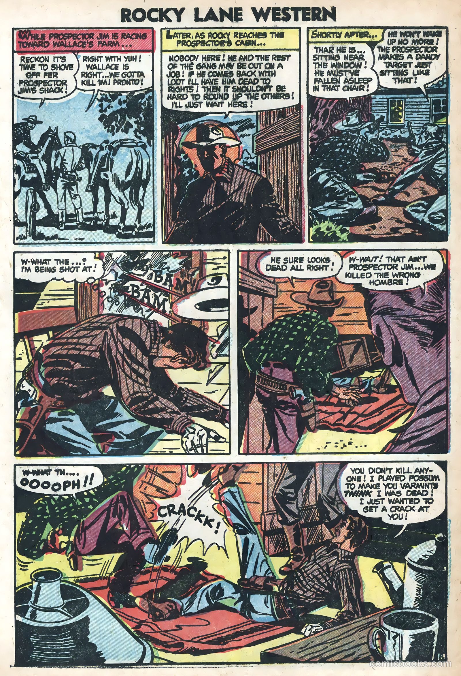 Rocky Lane Western #58 (1954) — page 10 of 36