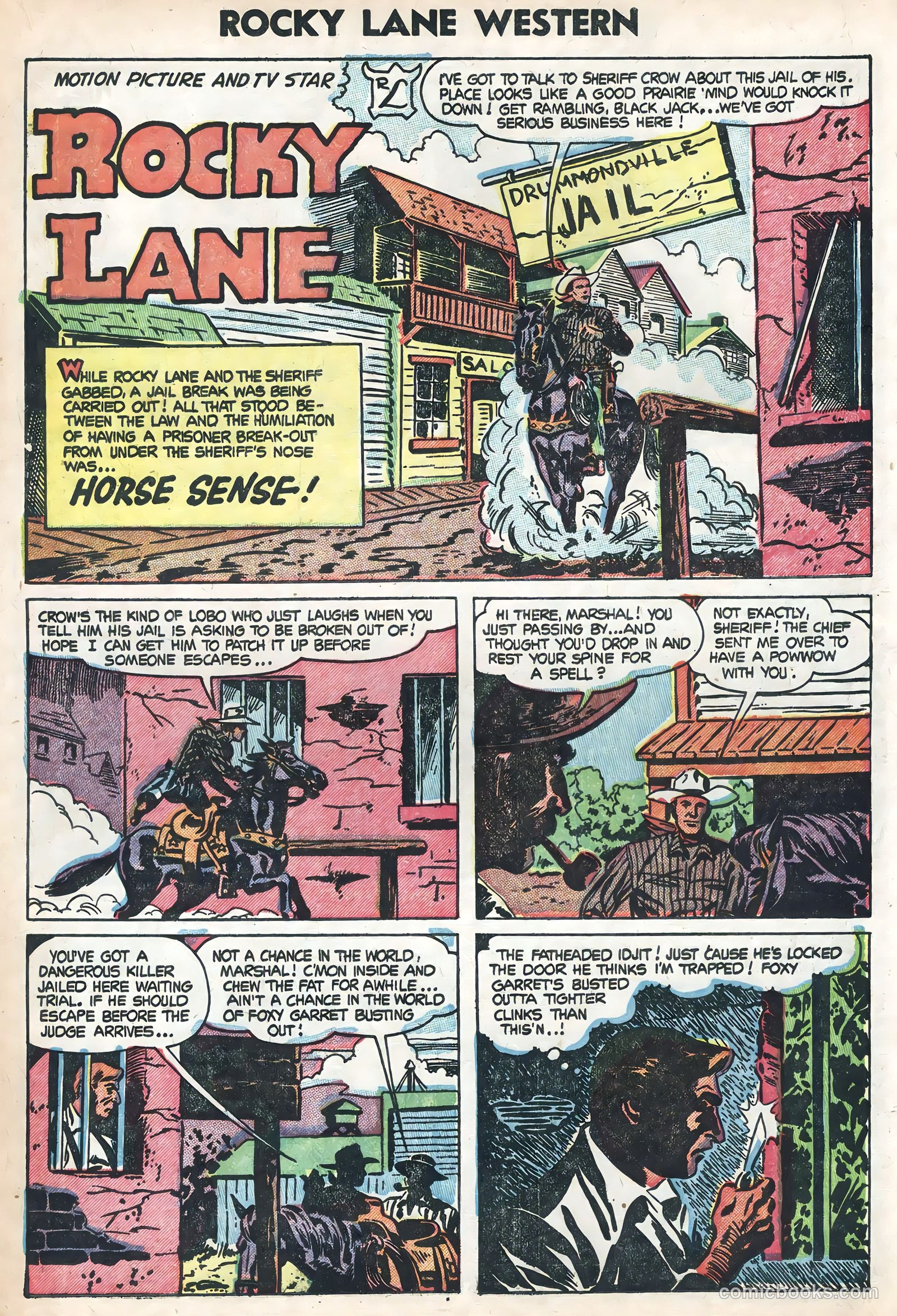 Rocky Lane Western #58 (1954) — page 15 of 36