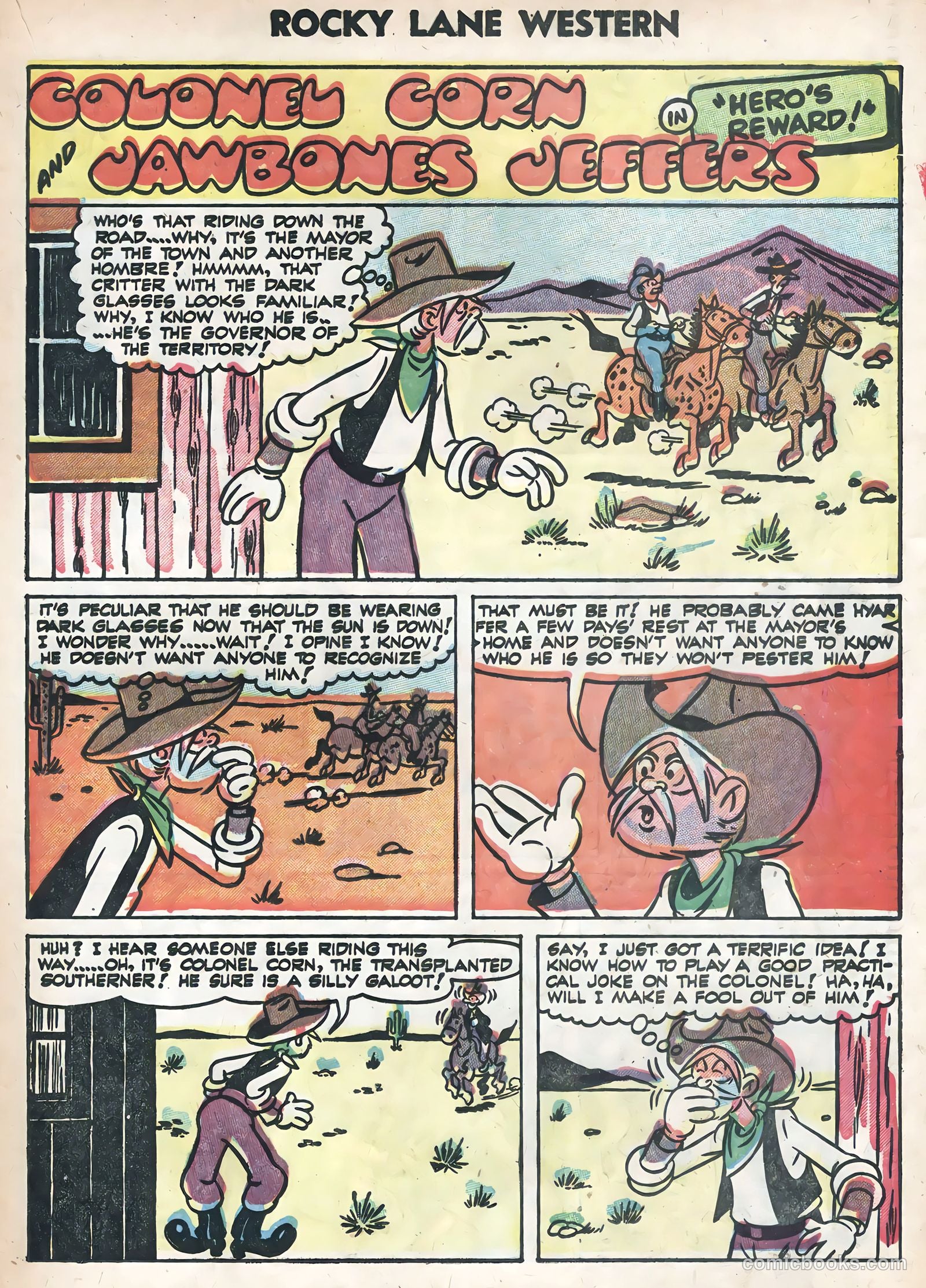 Rocky Lane Western #58 (1954) — page 21 of 36