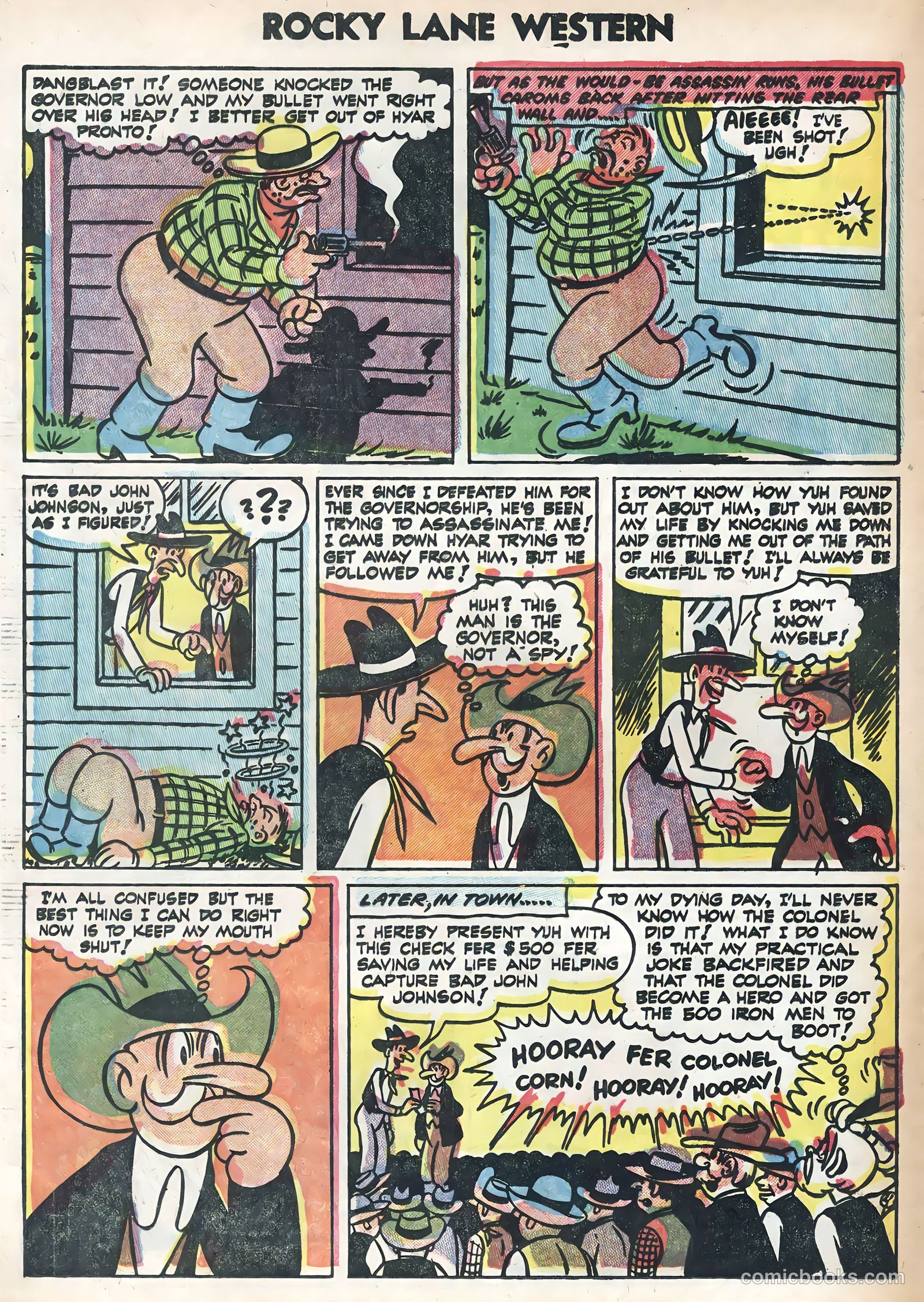 Rocky Lane Western #58 (1954) — page 24 of 36
