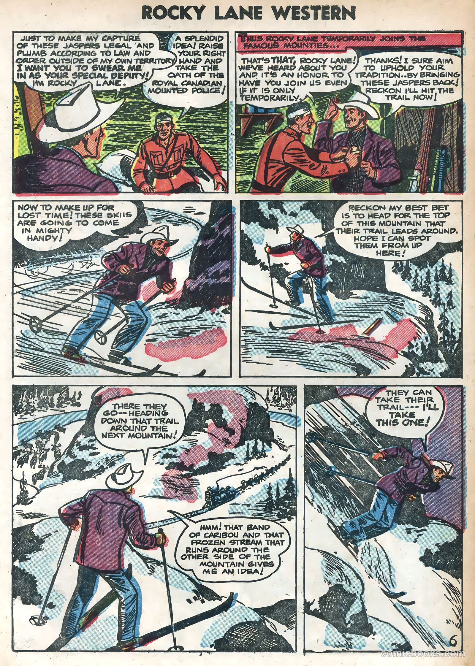 Rocky Lane Western #58 (1954) — page 30 of 36