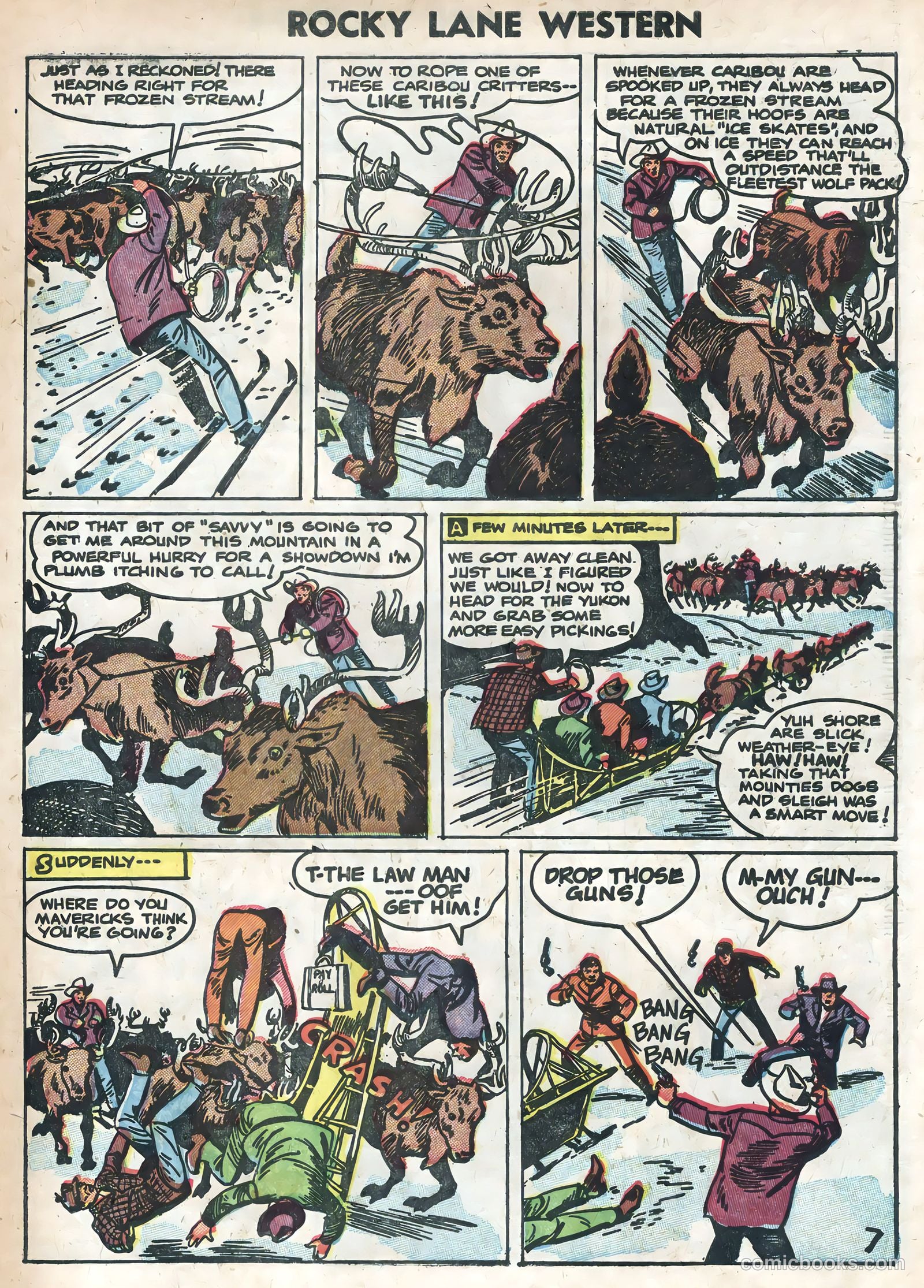 Rocky Lane Western #58 (1954) — page 31 of 36