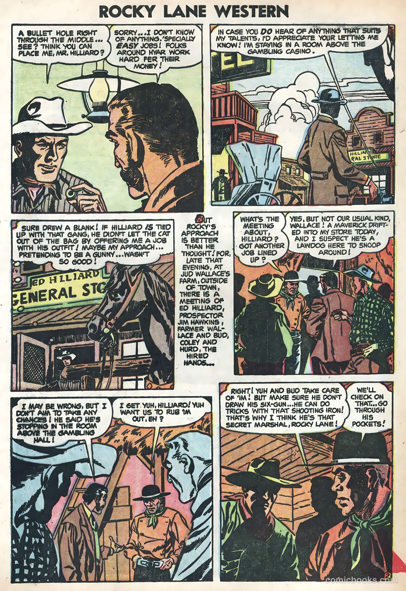 Rocky Lane Western #58 (1954) — page 4 of 36