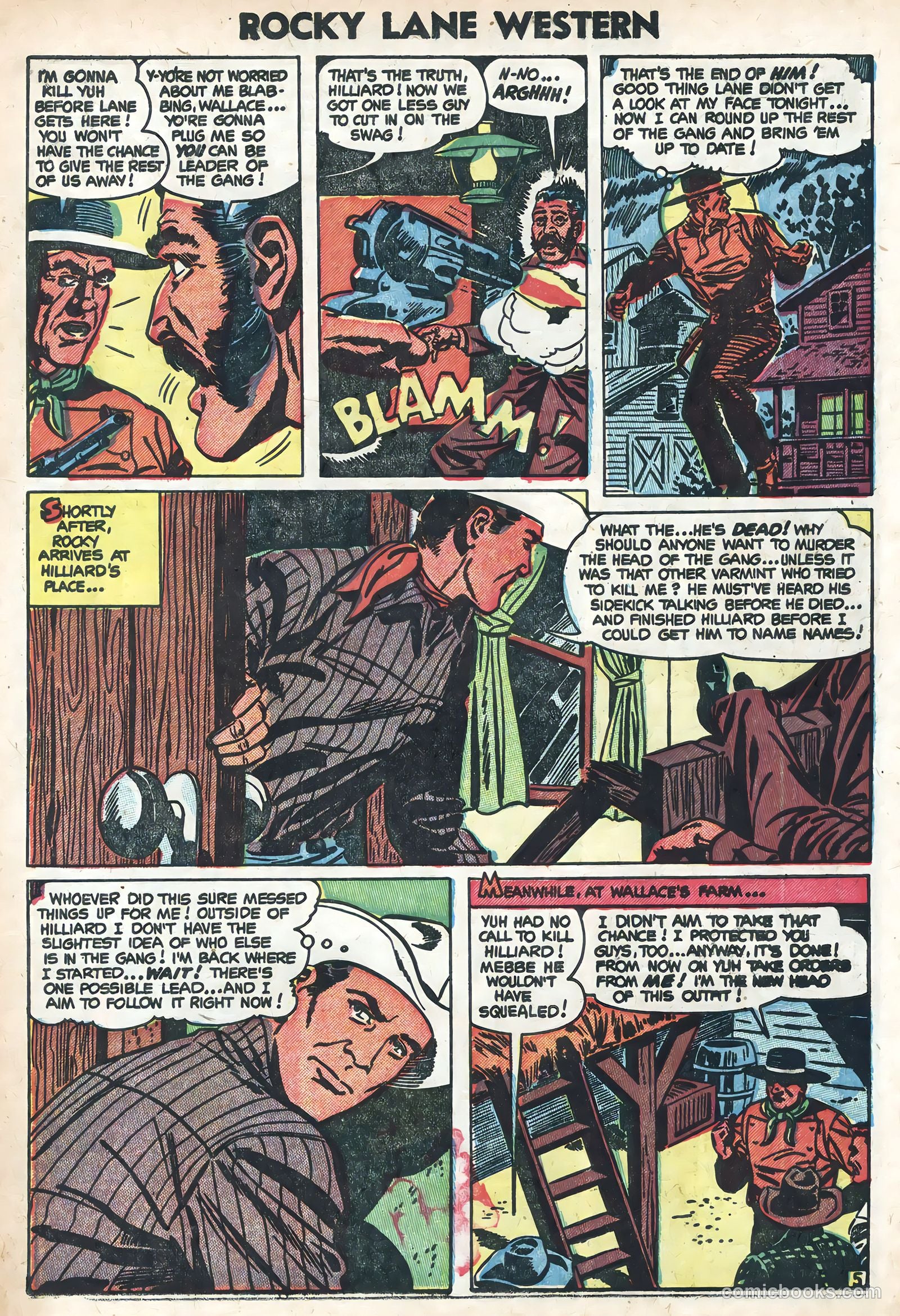 Rocky Lane Western #58 (1954) — page 7 of 36