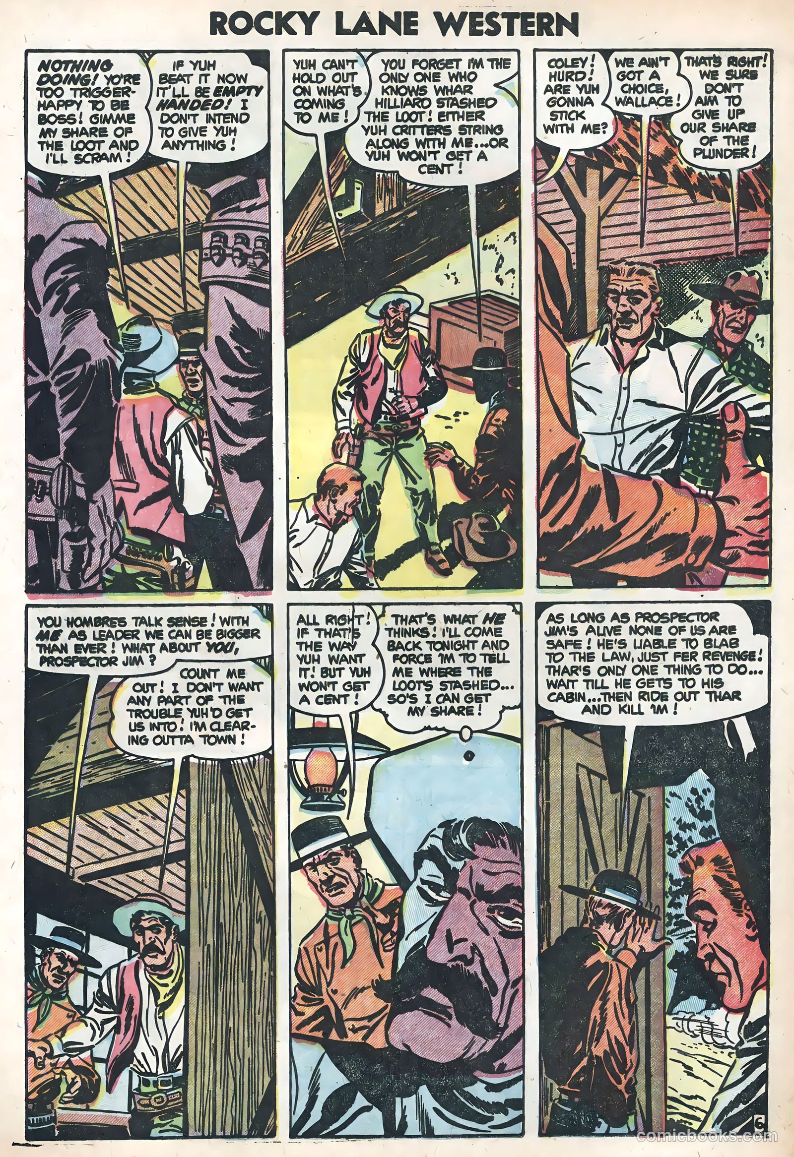 Rocky Lane Western #58 (1954) — page 8 of 36