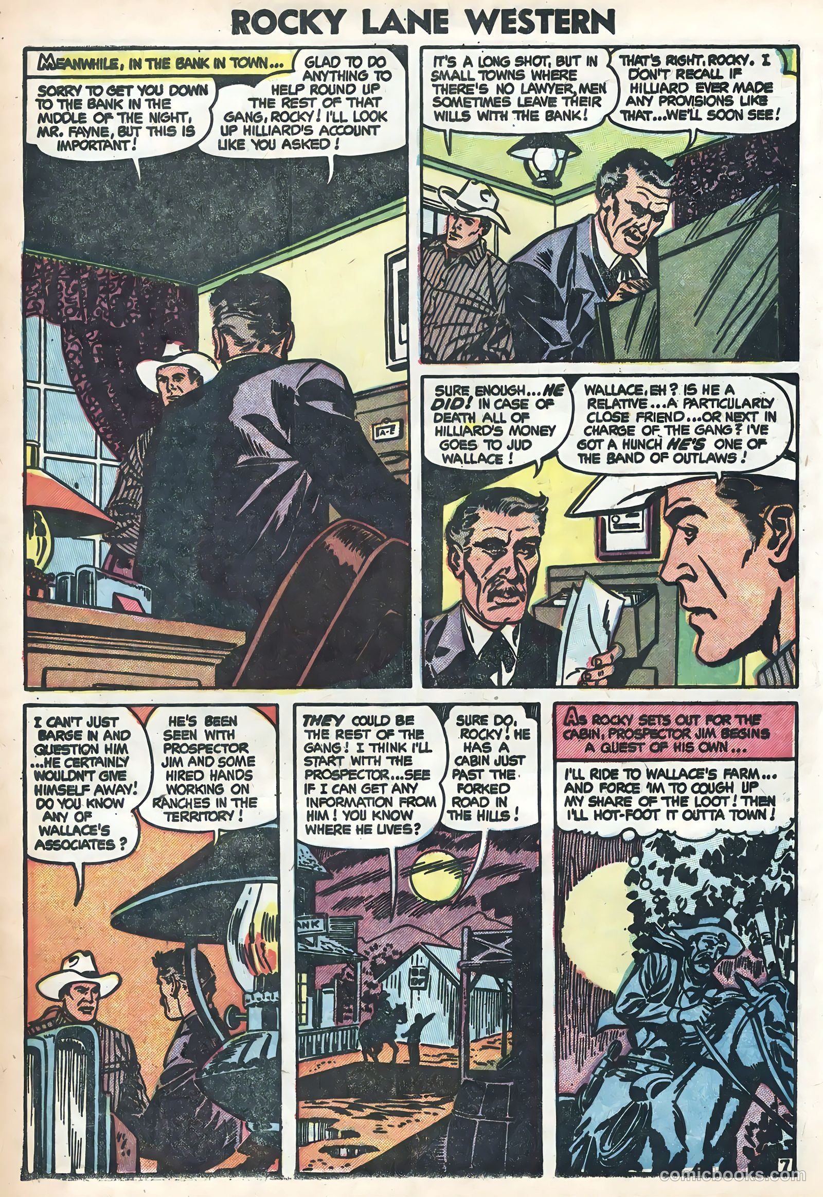 Rocky Lane Western #58 (1954) — page 9 of 36