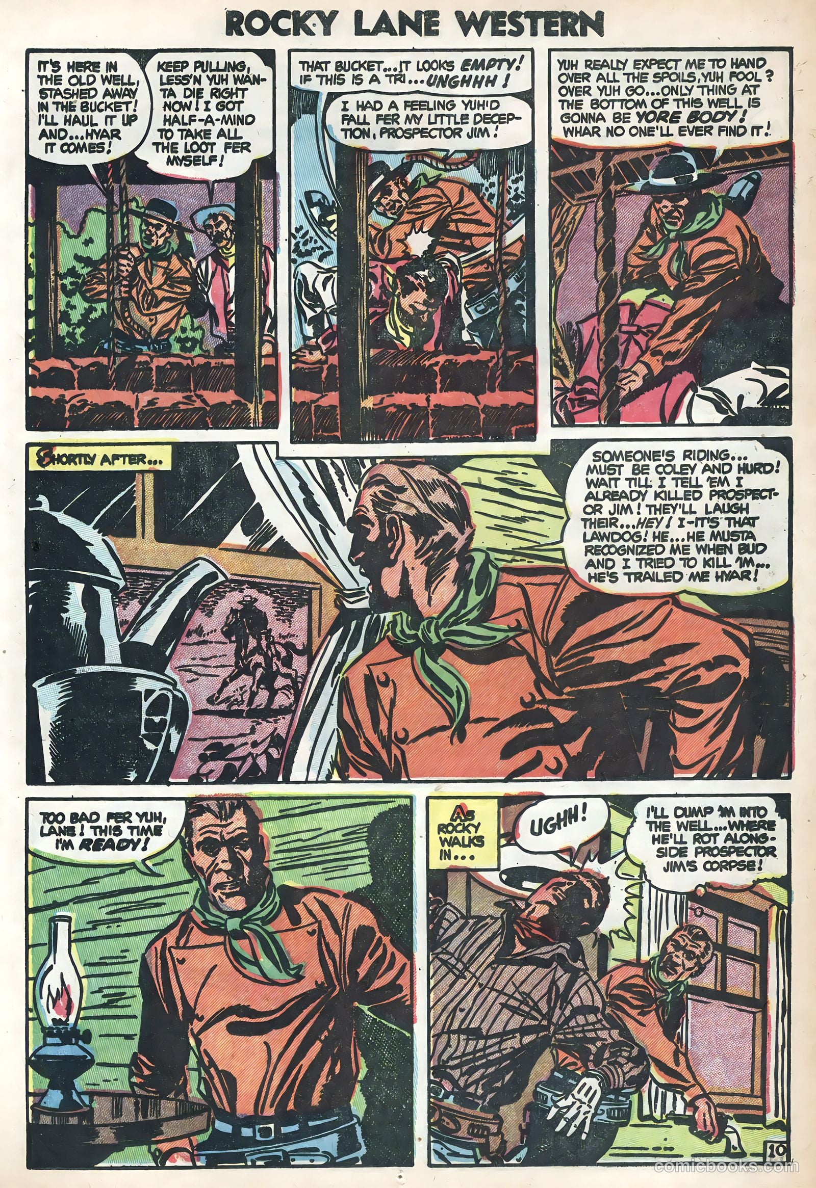 Rocky Lane Western #58 (1954) — page 12 of 36