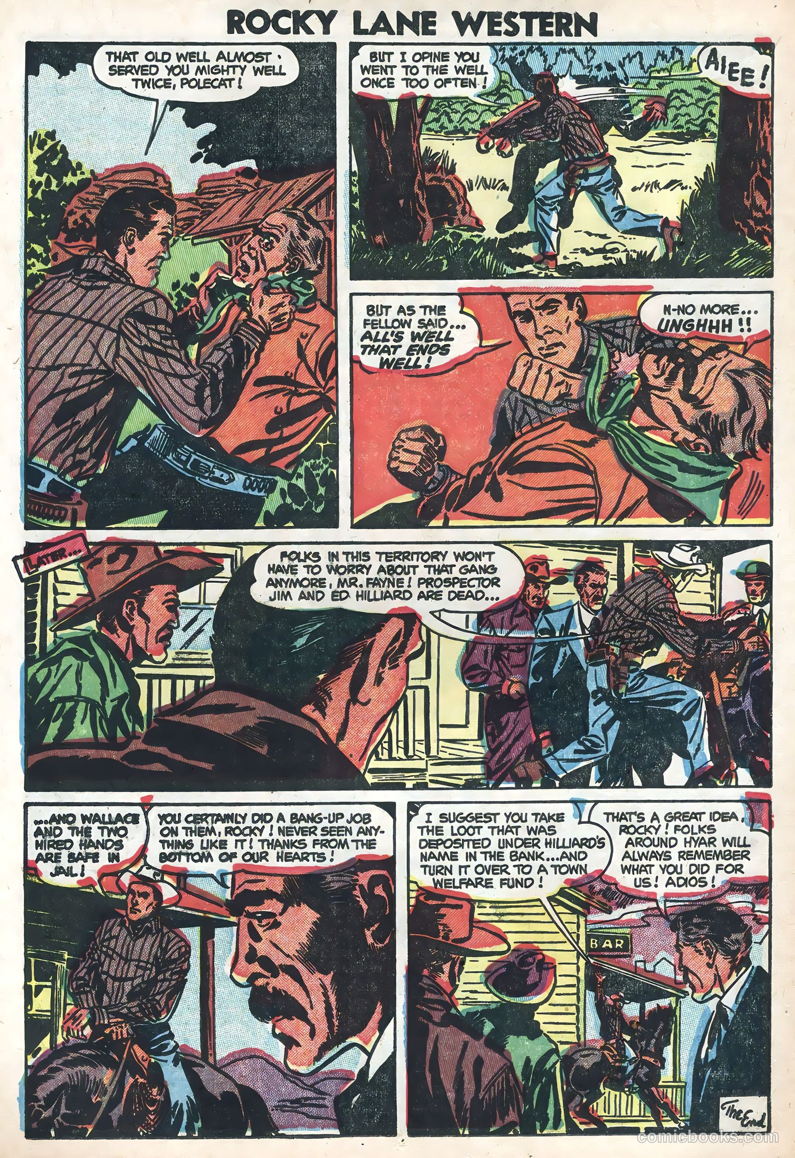 Rocky Lane Western #58 (1954) — page 14 of 36