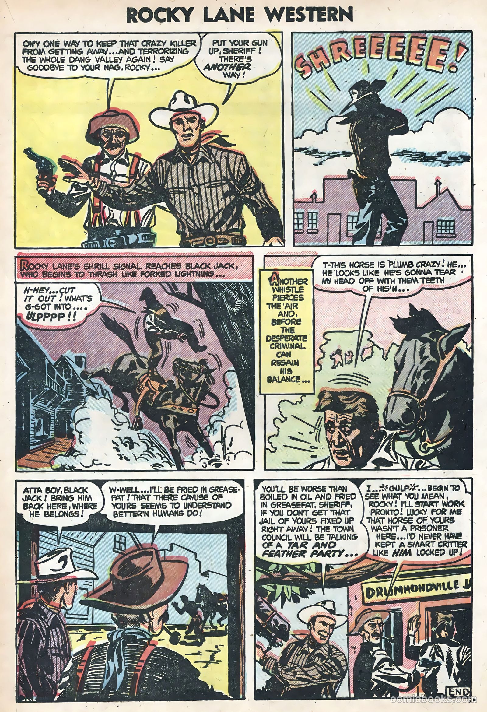 Rocky Lane Western #58 (1954) — page 17 of 36