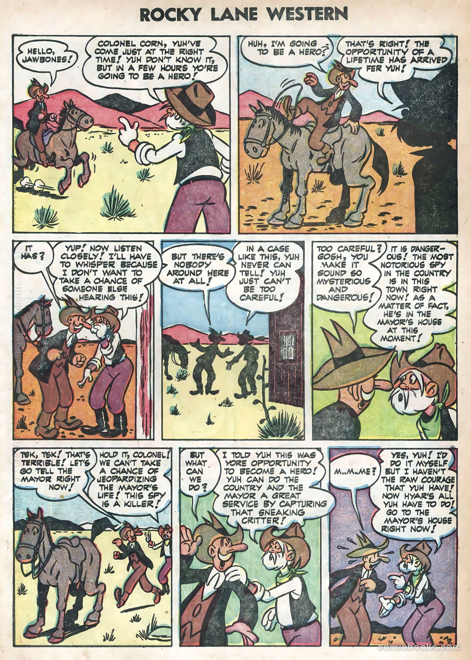 Rocky Lane Western #58 (1954) — page 22 of 36