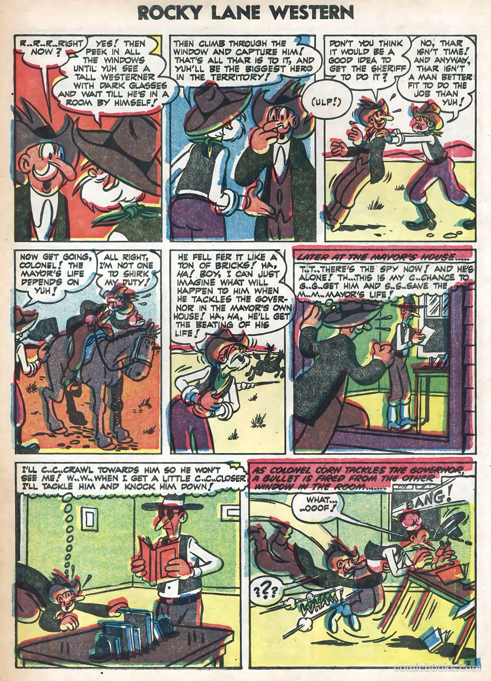 Rocky Lane Western #58 (1954) — page 23 of 36
