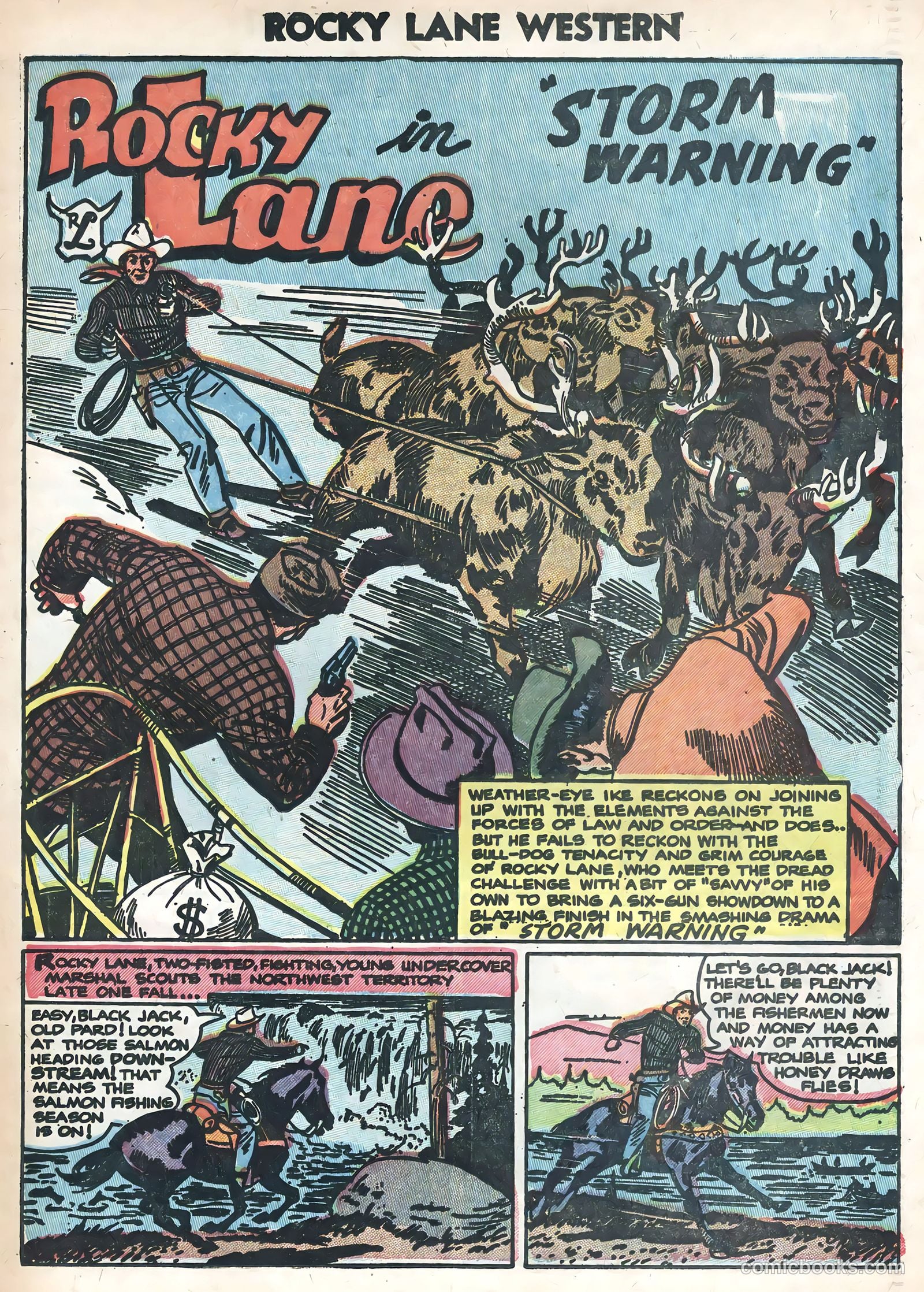 Rocky Lane Western #58 (1954) — page 25 of 36