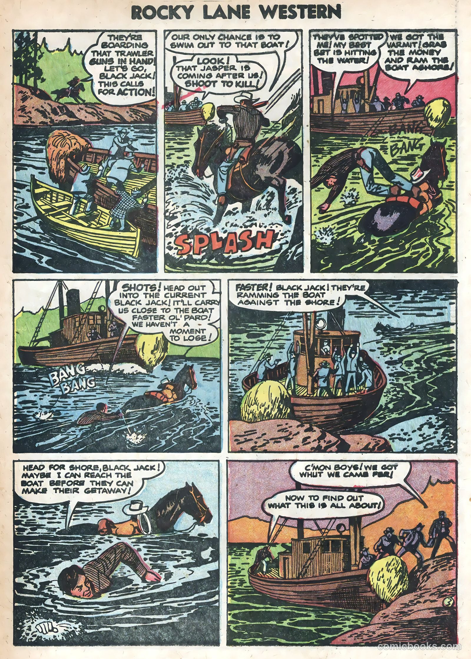 Rocky Lane Western #58 (1954) — page 27 of 36