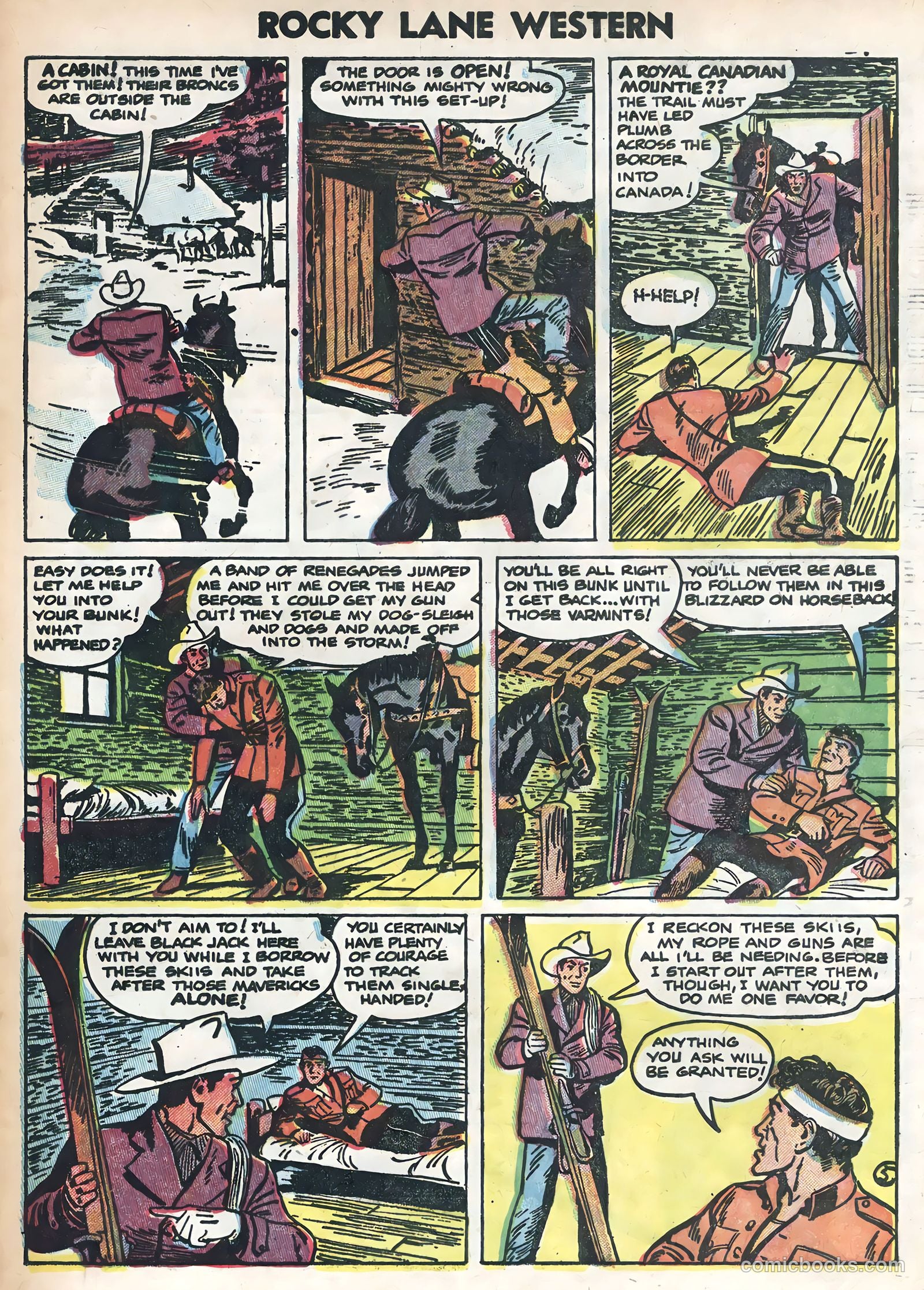 Rocky Lane Western #58 (1954) — page 29 of 36